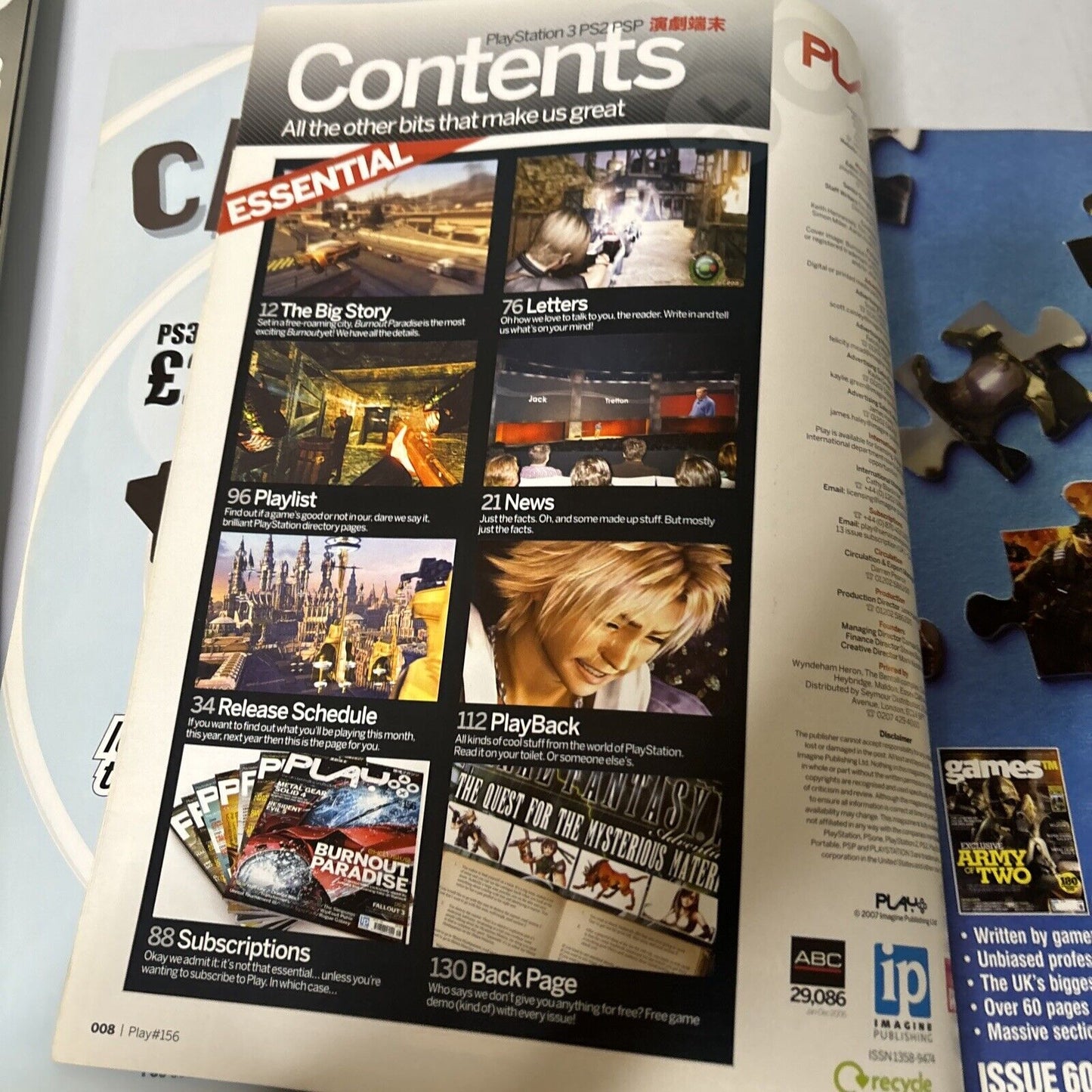 Play PlayStation Magazine UK Issue 156 2007 Burnout Paradise