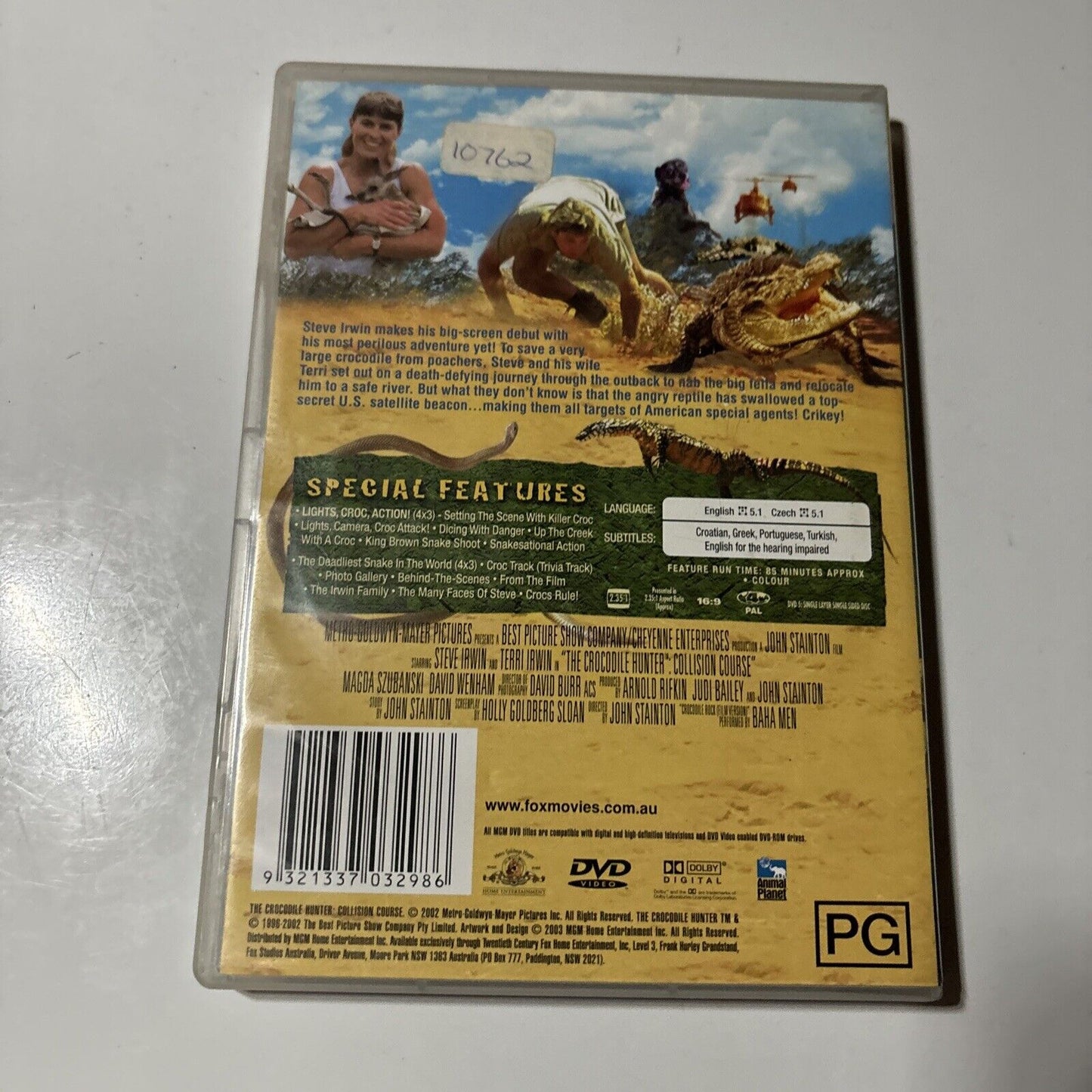 The Crocodile Hunter - Collision Course (DVD, 2002) Steve Irwin Region 4