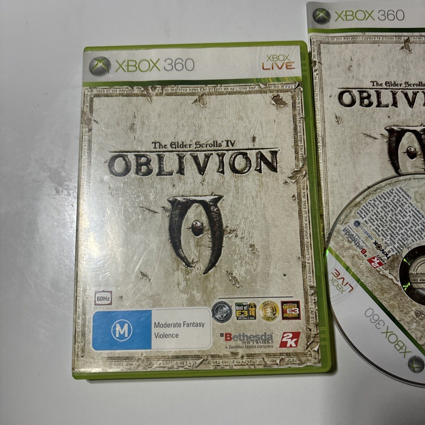 The Elder Scrolls IV Oblivion Xbox 360  PAL Manual