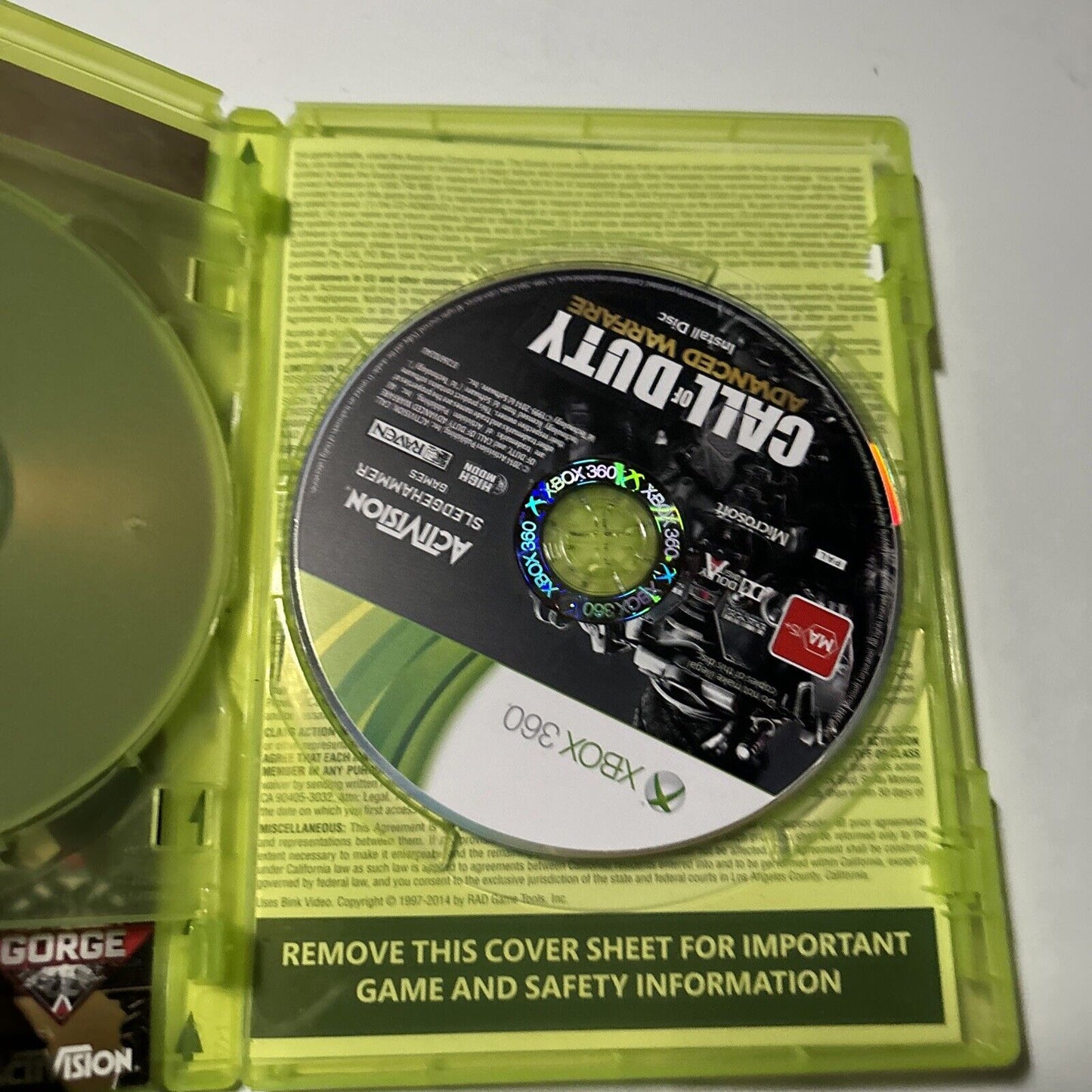 Call of Duty Advanced Warfare Xbox 360 Game PAL