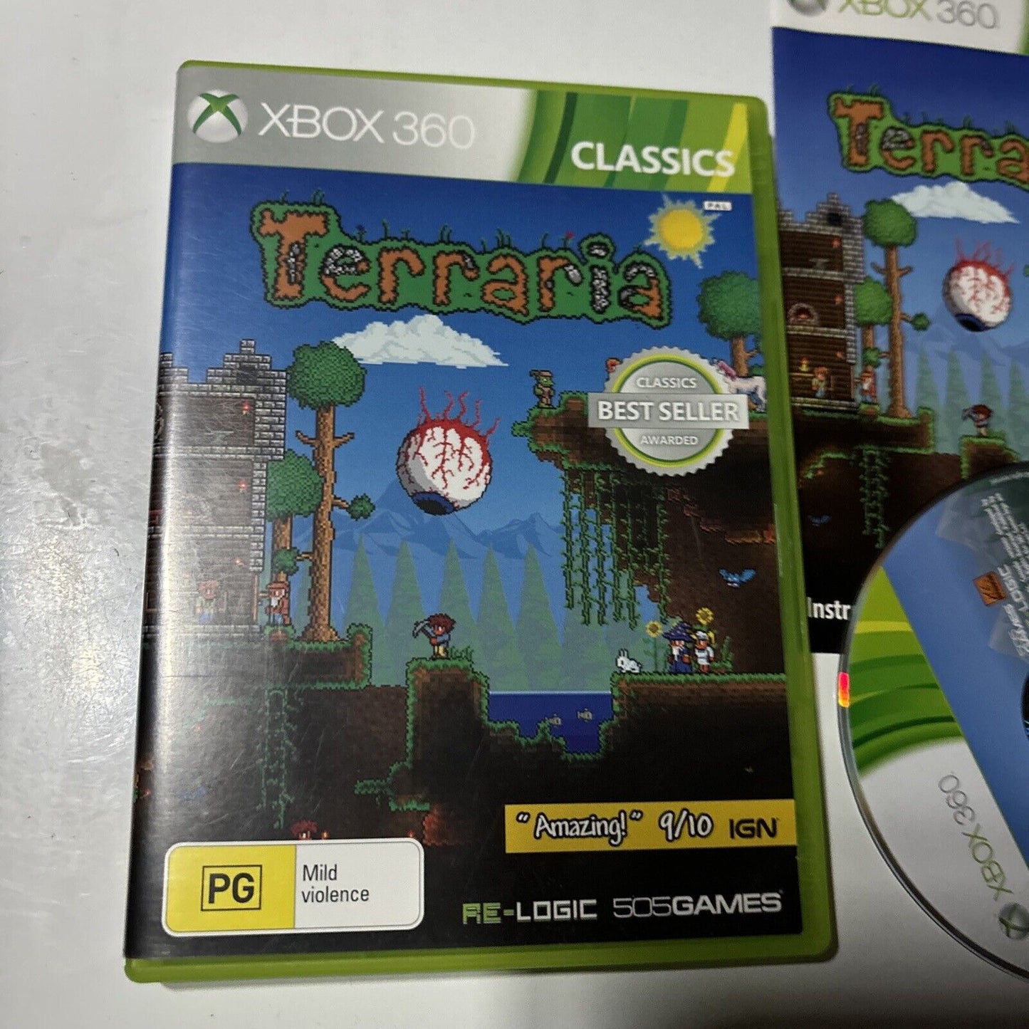 Terraria (Xbox 360) Complete with Manual (2011) PAL