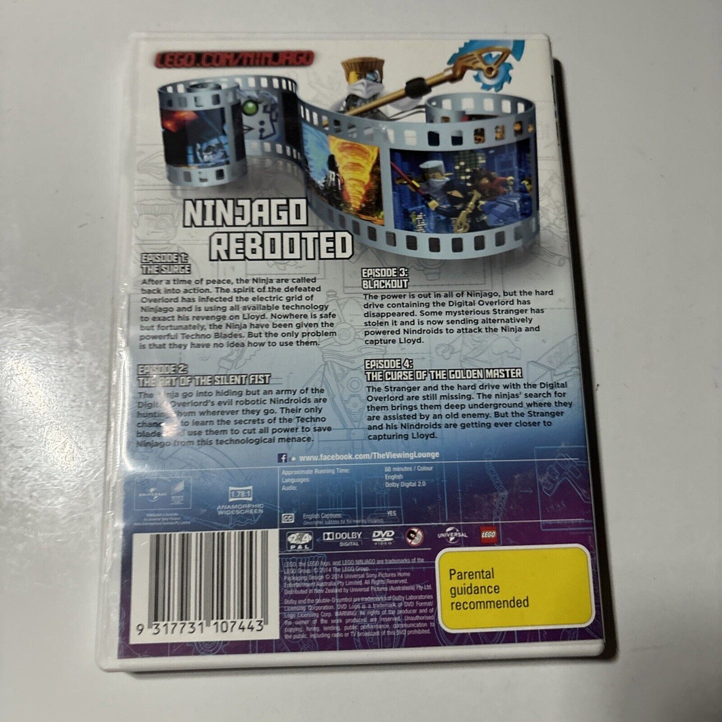 Lego Ninjago - Masters of Spinjitzu : Series 3 : Vol 1 (DVD, 2011) Region 4 &2