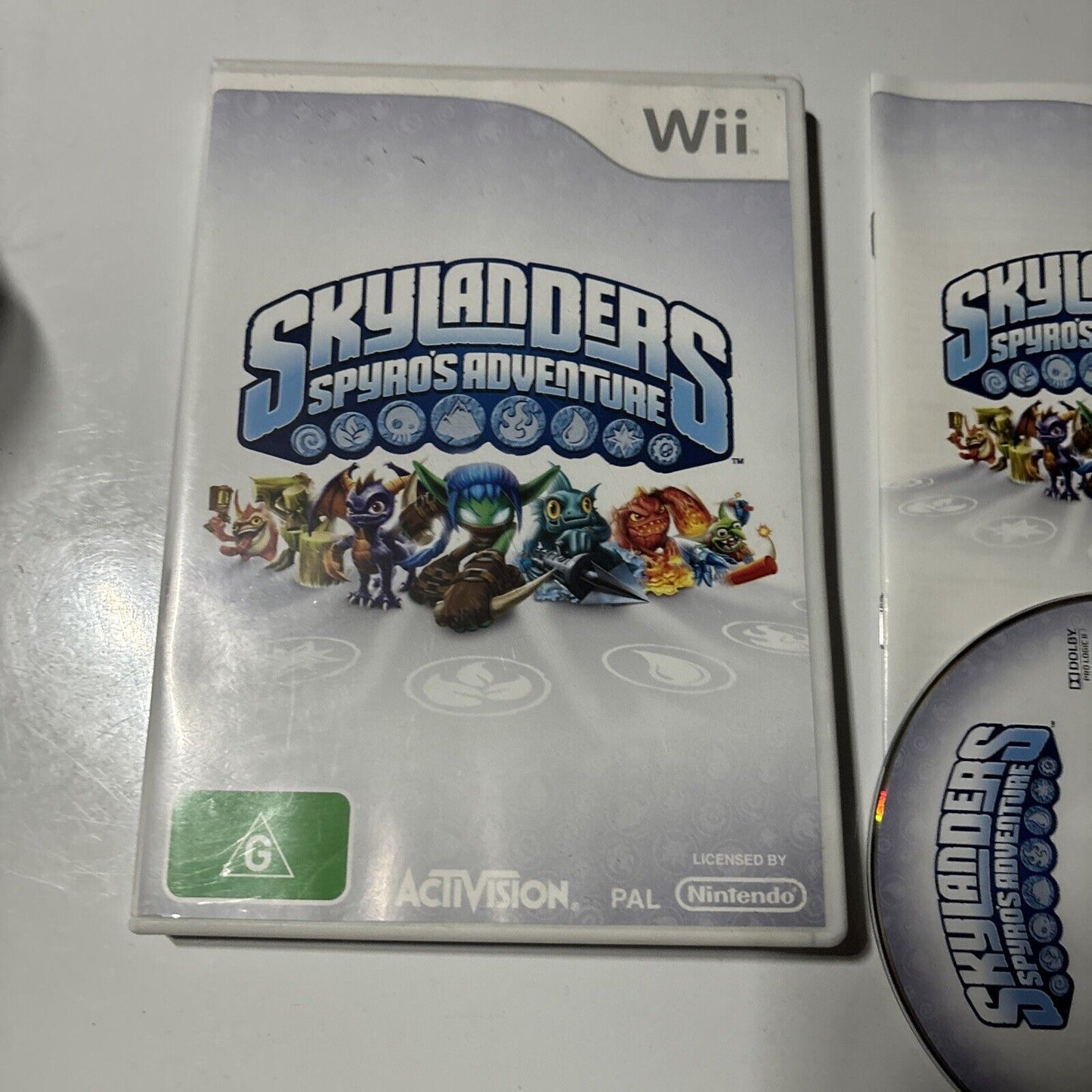 Skylanders Spyro's Adventure Nintendo Wii Manual PAL