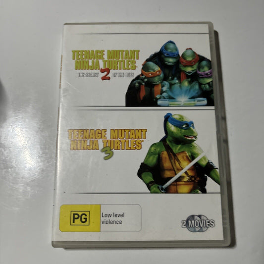 Teenage Mutant Ninja Turtles 2 & 3 (DVD, 2-Disc) Region 4