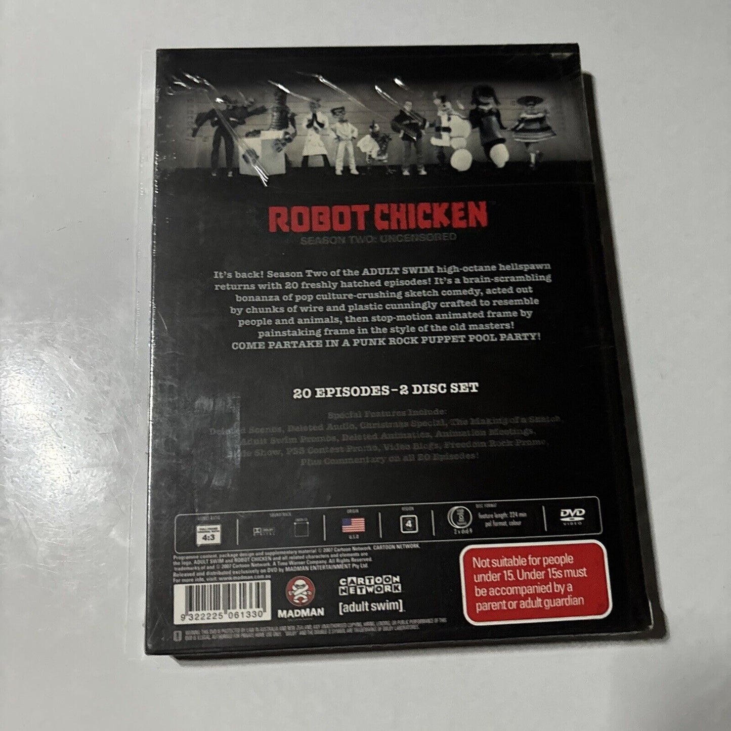 Robot Chicken : Season 1 & 2 (DVD, 2005) Region 4 *New Sealed*