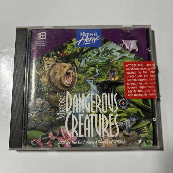 Microsoft Dangerous Creatures - PC Windows CDROM 1994 – Retro Unit