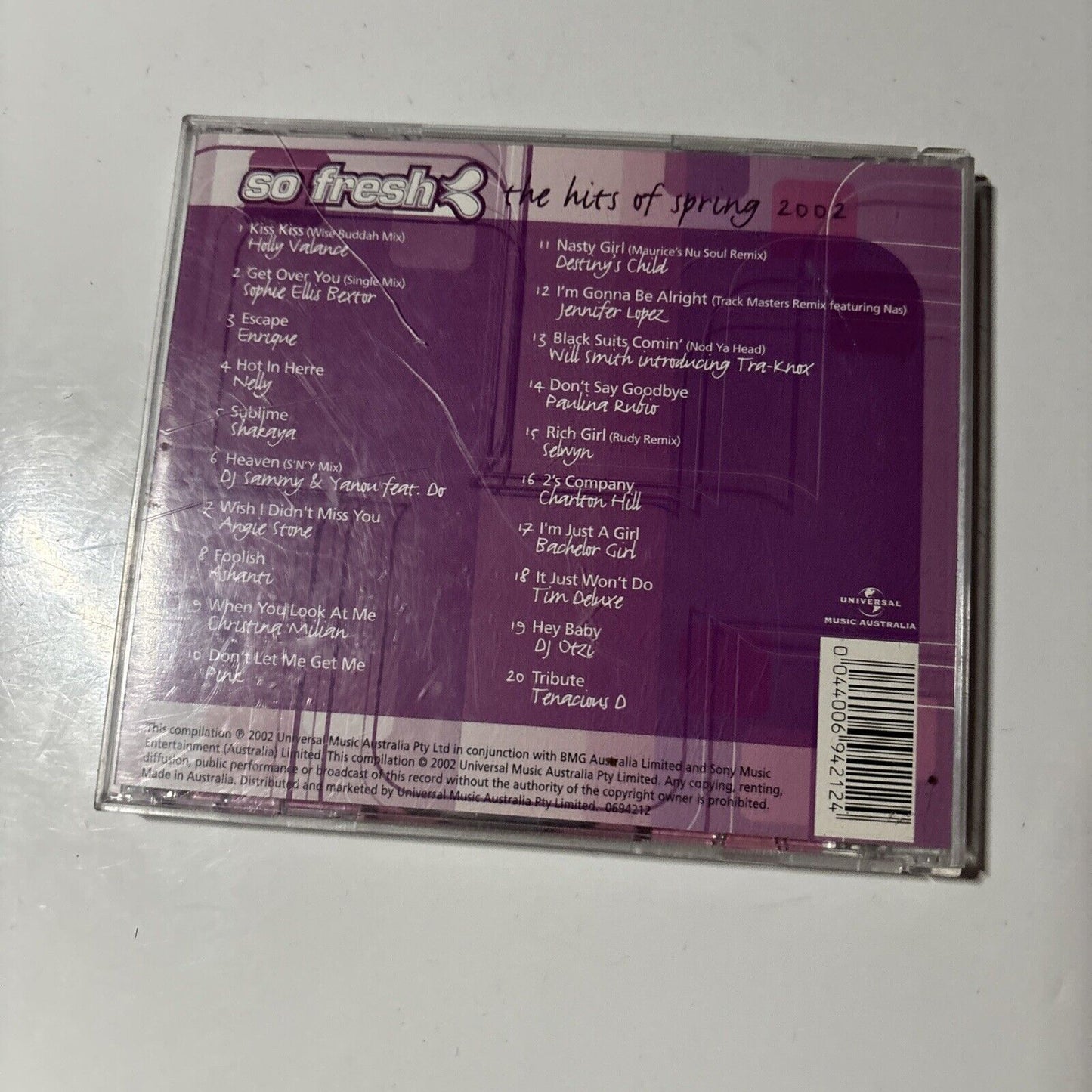 So Fresh: The Hits Of Spring 2002 (CD, 2002)