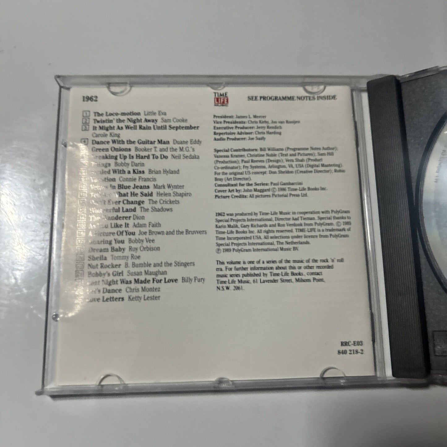 Various Artists - The Rock 'n' Roll Era - 1962 (CD, 1989)  rrc-e03