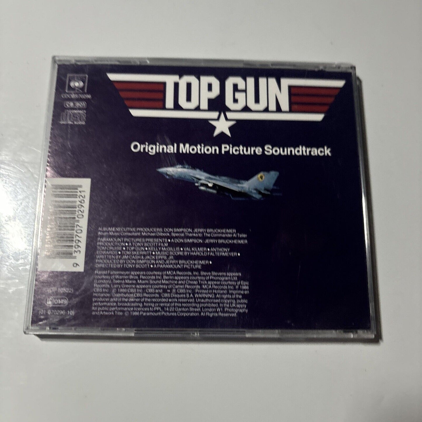 Top Gun - Original Motion Picture Soundtrack (CD, 1988) CBS cdcbs-70296