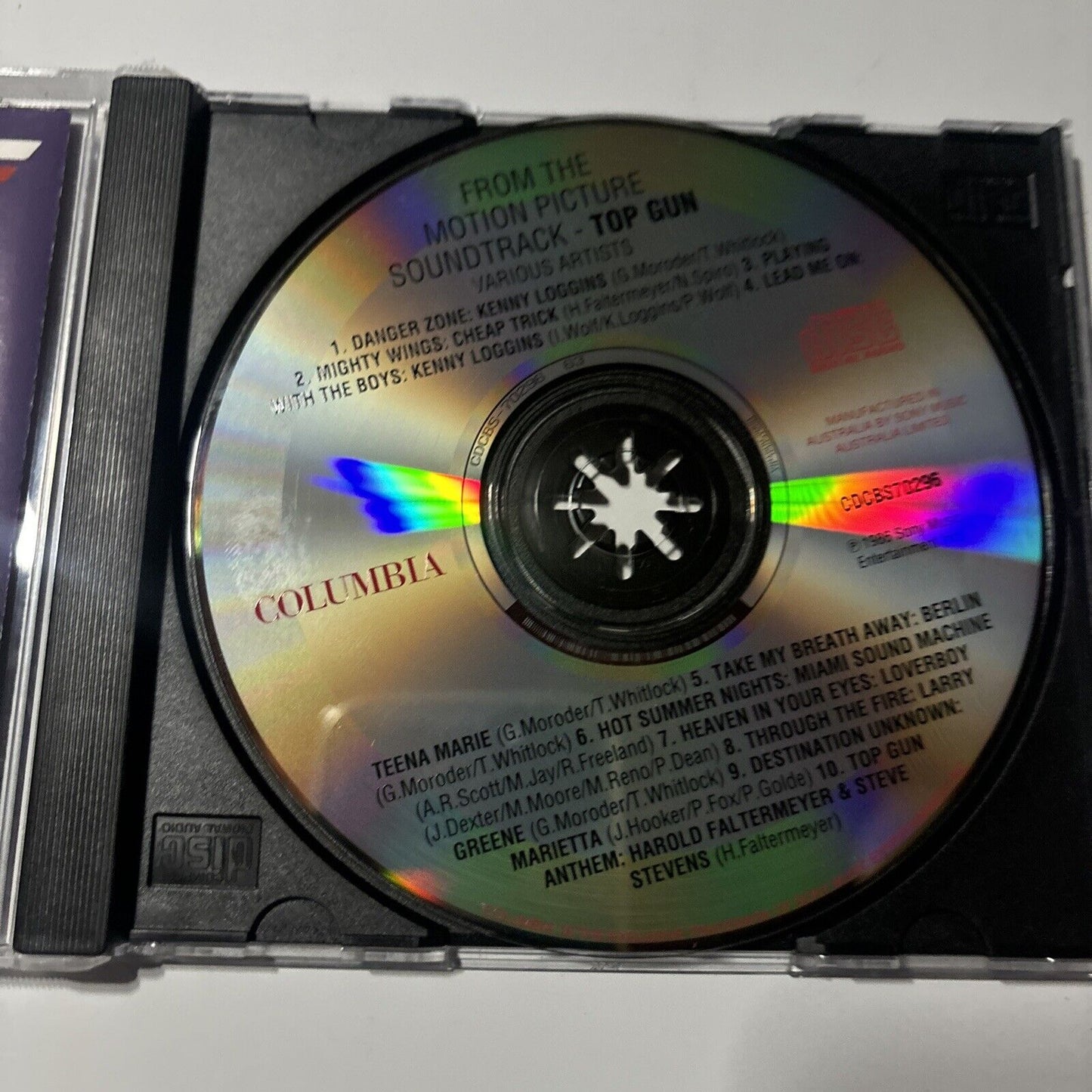 Top Gun - Original Motion Picture Soundtrack (CD, 1988) CBS cdcbs-70296