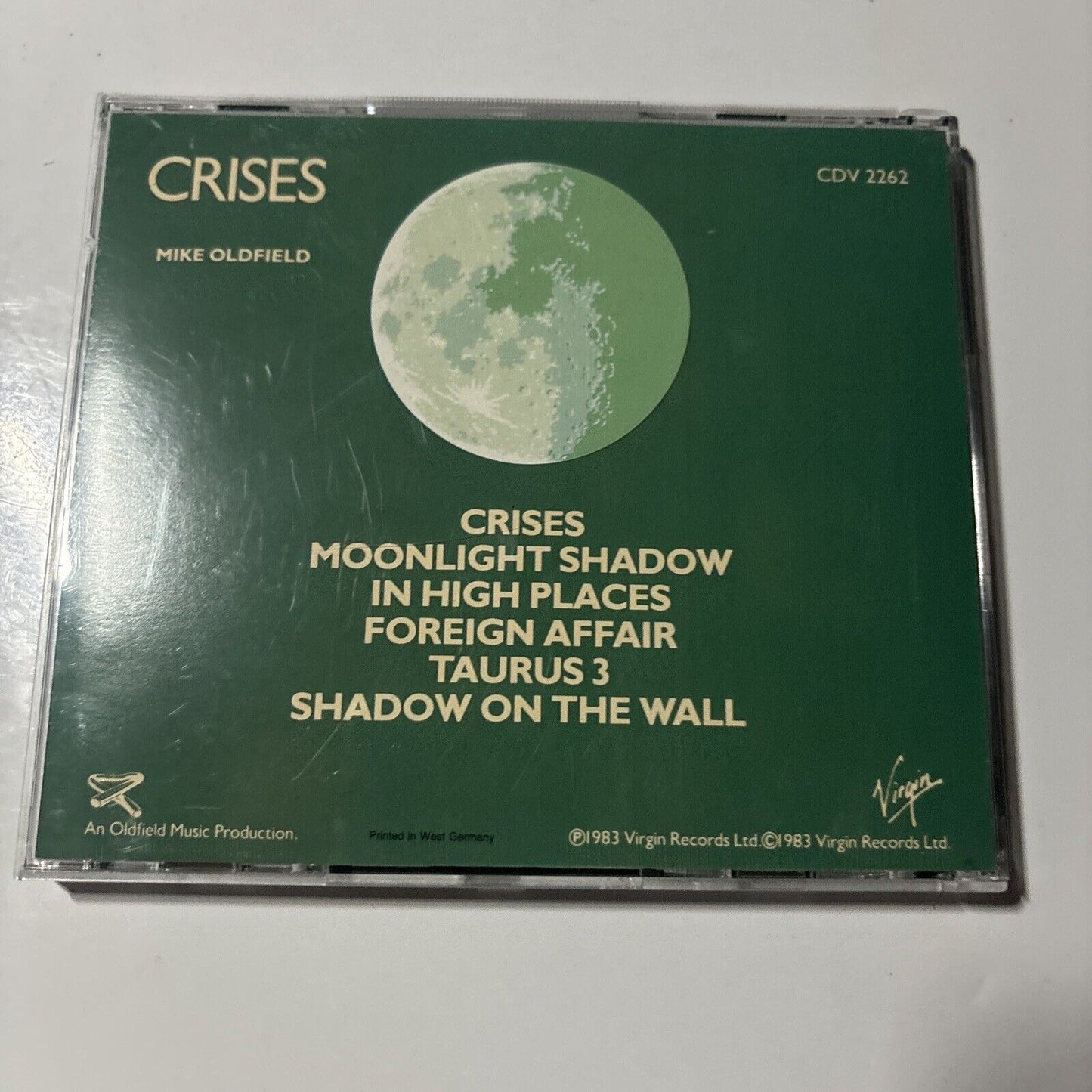 Mike Oldfield - Crises (CD, 1983)  cdv-2262