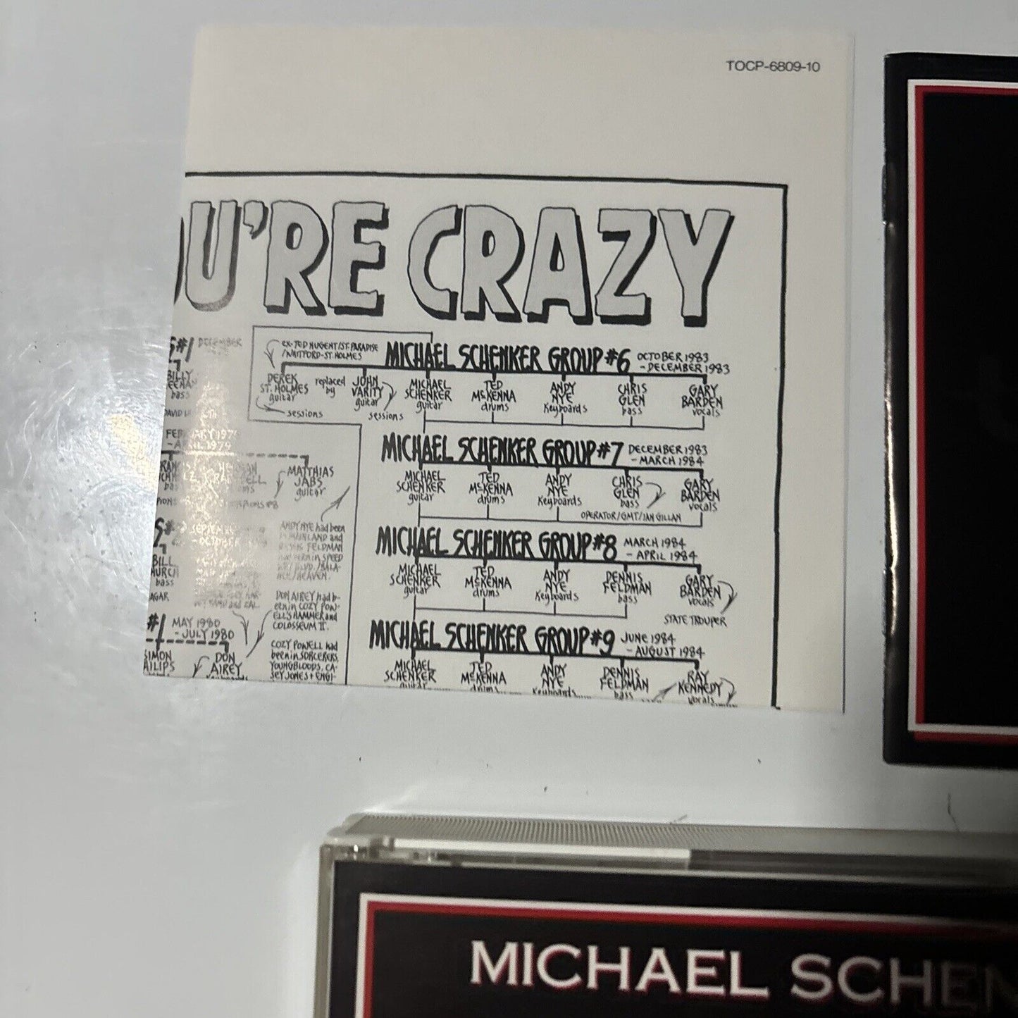 Michael Schenker - Michael Schenker Anthology (CD, 1991) Japan tocp-6809-10