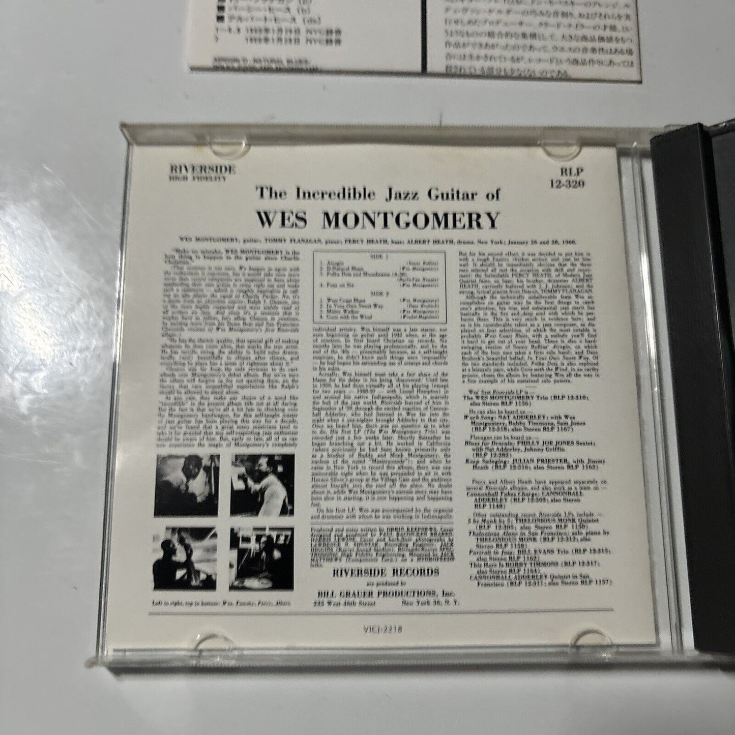 Wes Montgomery - The Incredible Jazz Guitar (CD, 1997) Japan vicj-2218