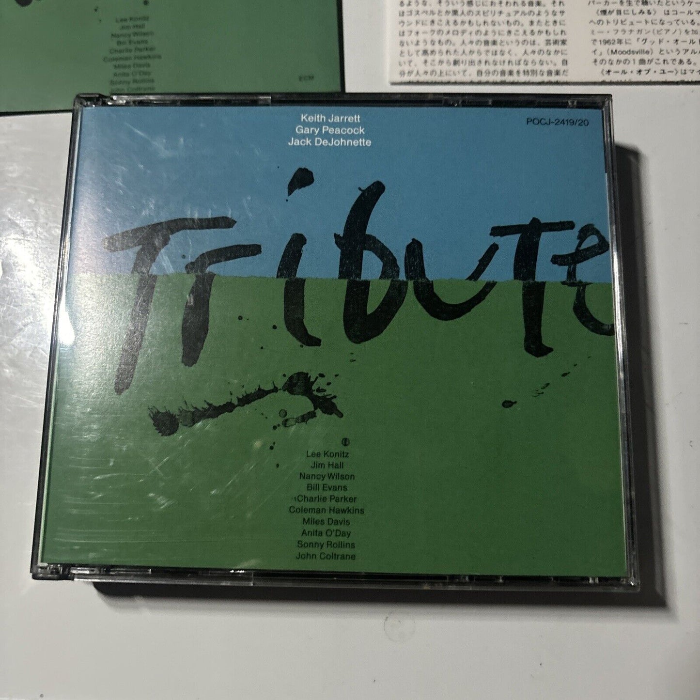 Keith Jarrett Trio - Tribute (CD, 1990, 2-Disc) Japan POCJ-2419-20 ECM Records