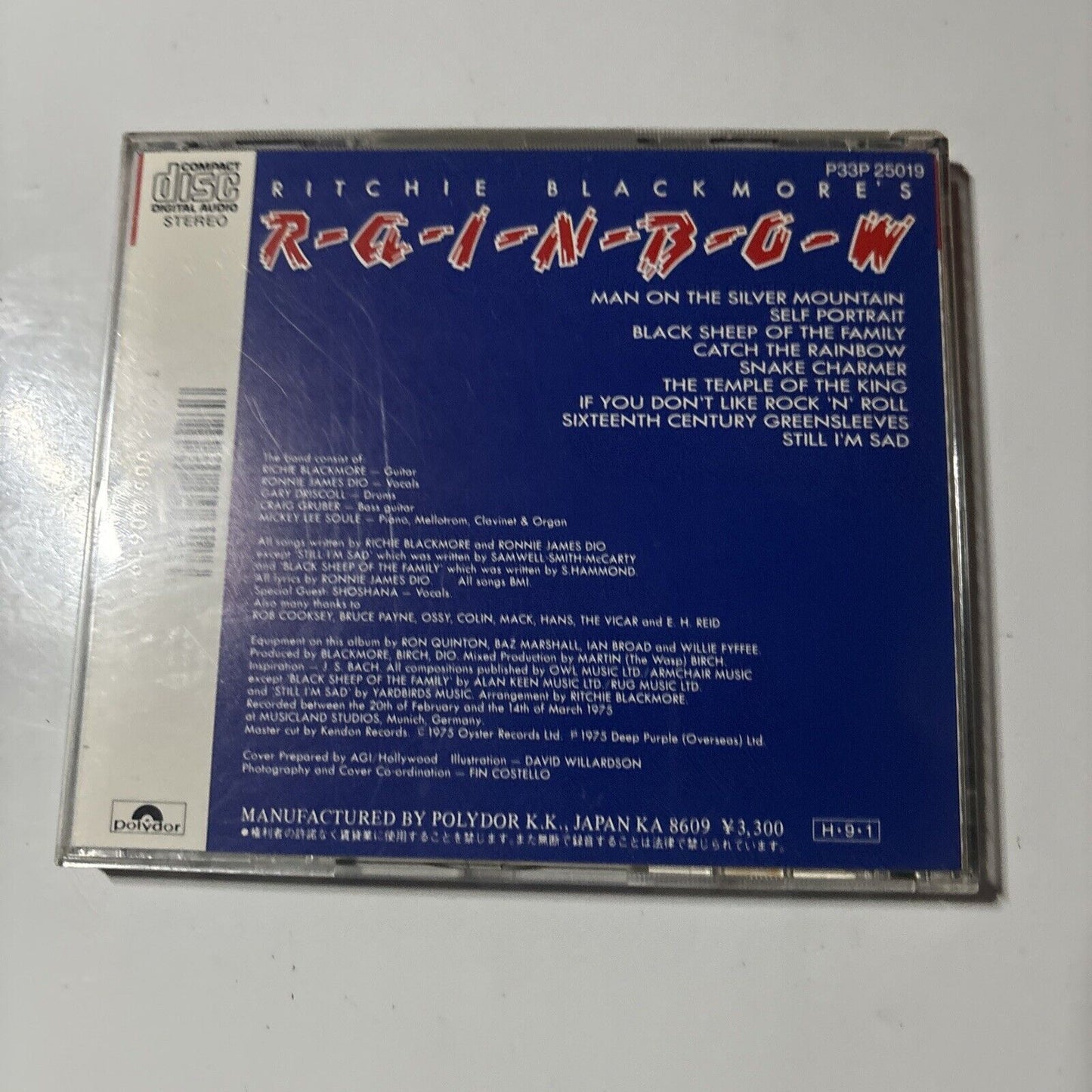 Rainbow - Ritchie Blackmore's Rainbow (CD, 1986) Japan p33p-25019