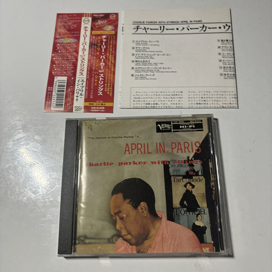 Charlie Parker - April In Paris (CD, 1998) Japan POCJ-2637 Obi Verve Records