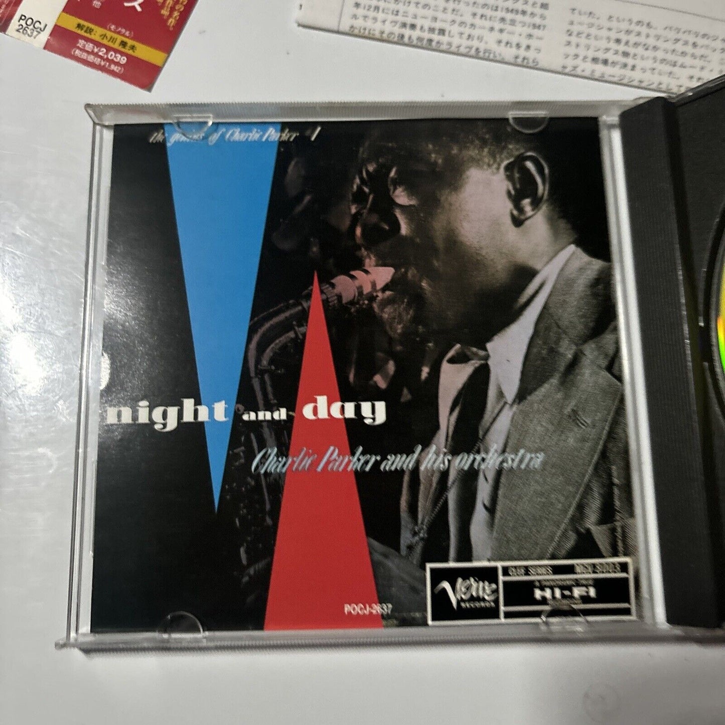 Charlie Parker - April In Paris (CD, 1998) Japan POCJ-2637 Obi Verve Records