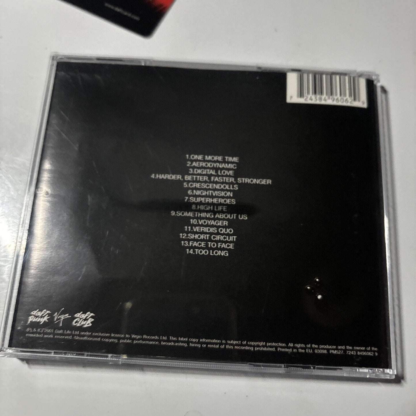 Daft Punk - Discovery (CD, 2001) includes Credit card 8496062