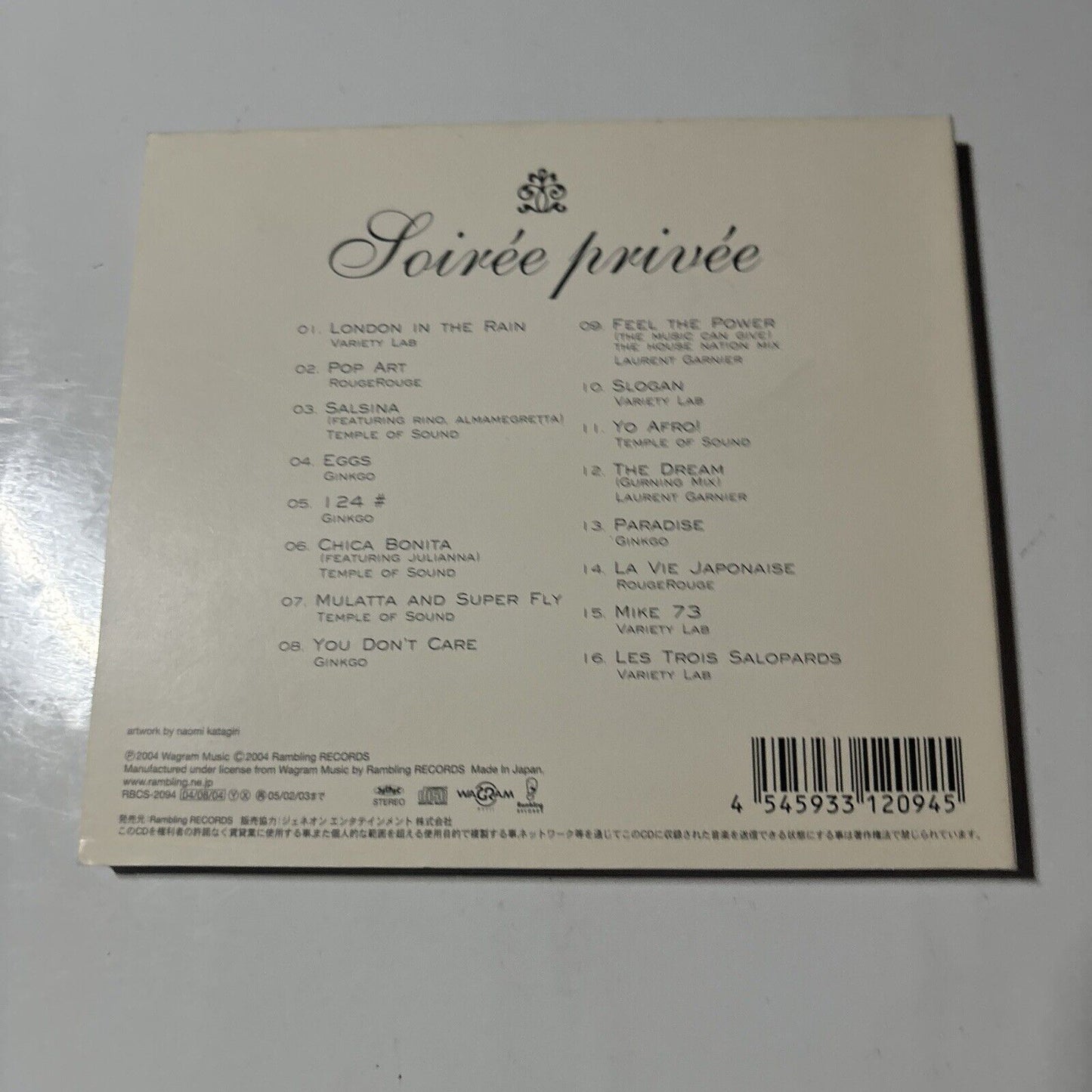 Various Artists - Soiree Privee - Wagram Compilation (CD, 2004) French rbcs-2094