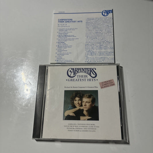 Carpenters - Their Greatest Hits (CD, 1994) Japan POCM-1520 A&M Records
