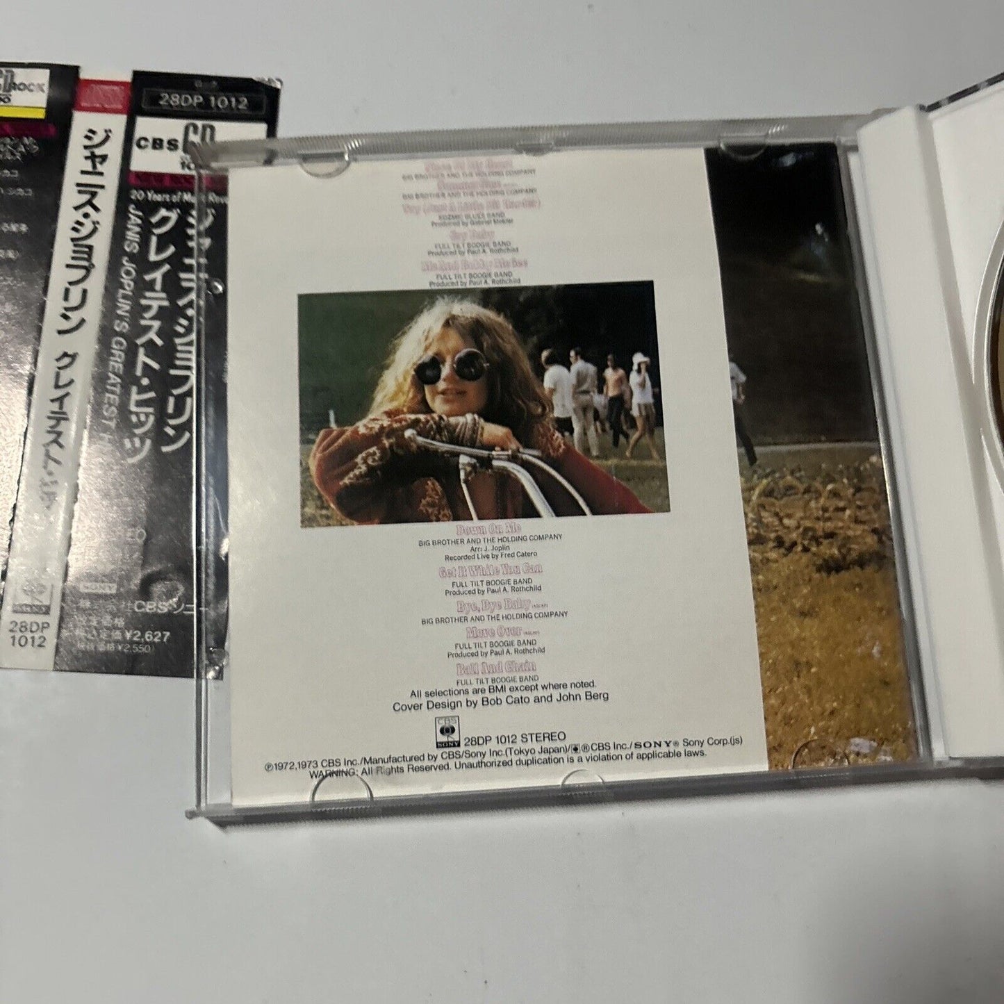Janis Joplin - Janis Joplin's Greatest Hits (CD, 1987) Japan  28dp-1012 Obi