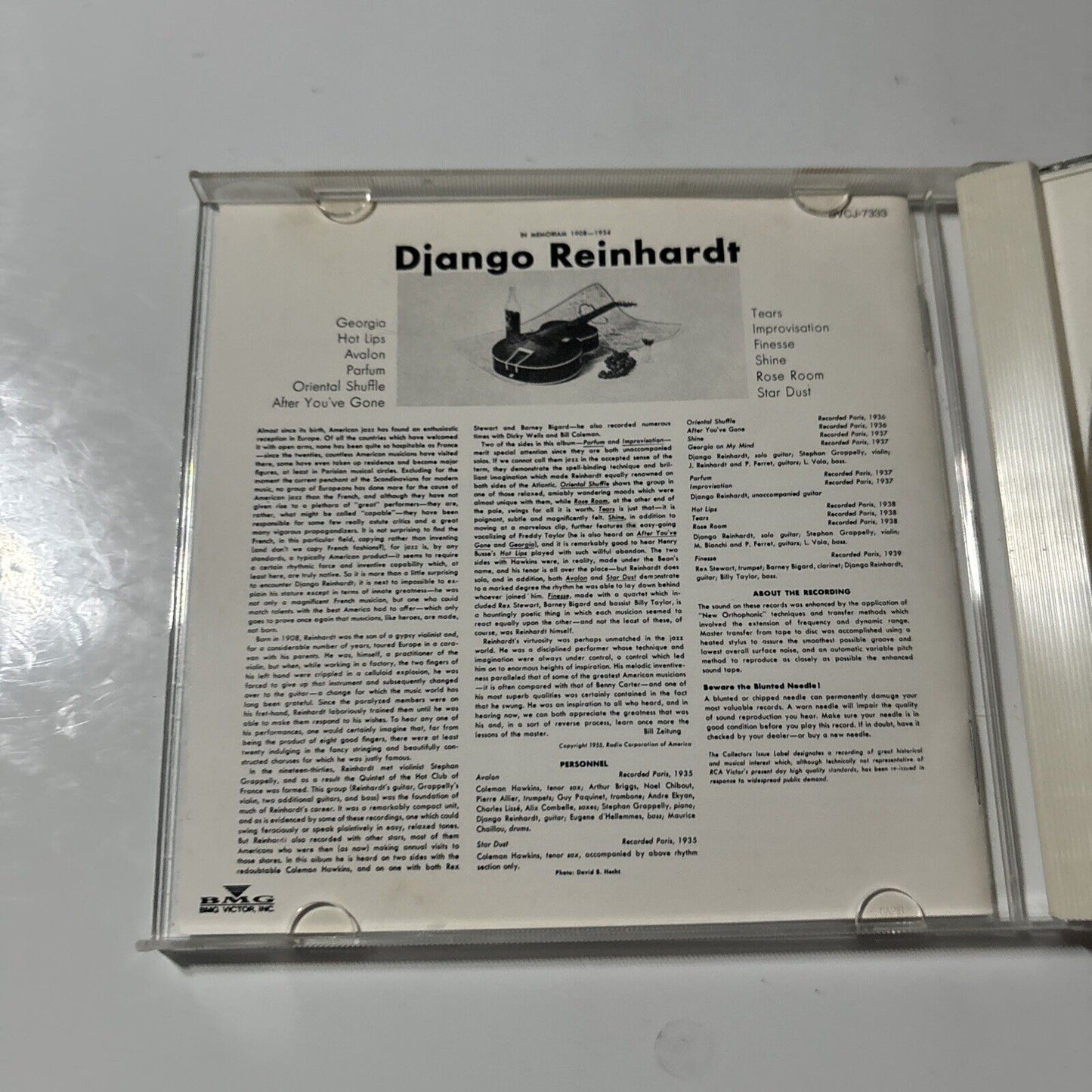 Django Reinhardt - In Memorial (CD, 1994) Japan bvcj-7333