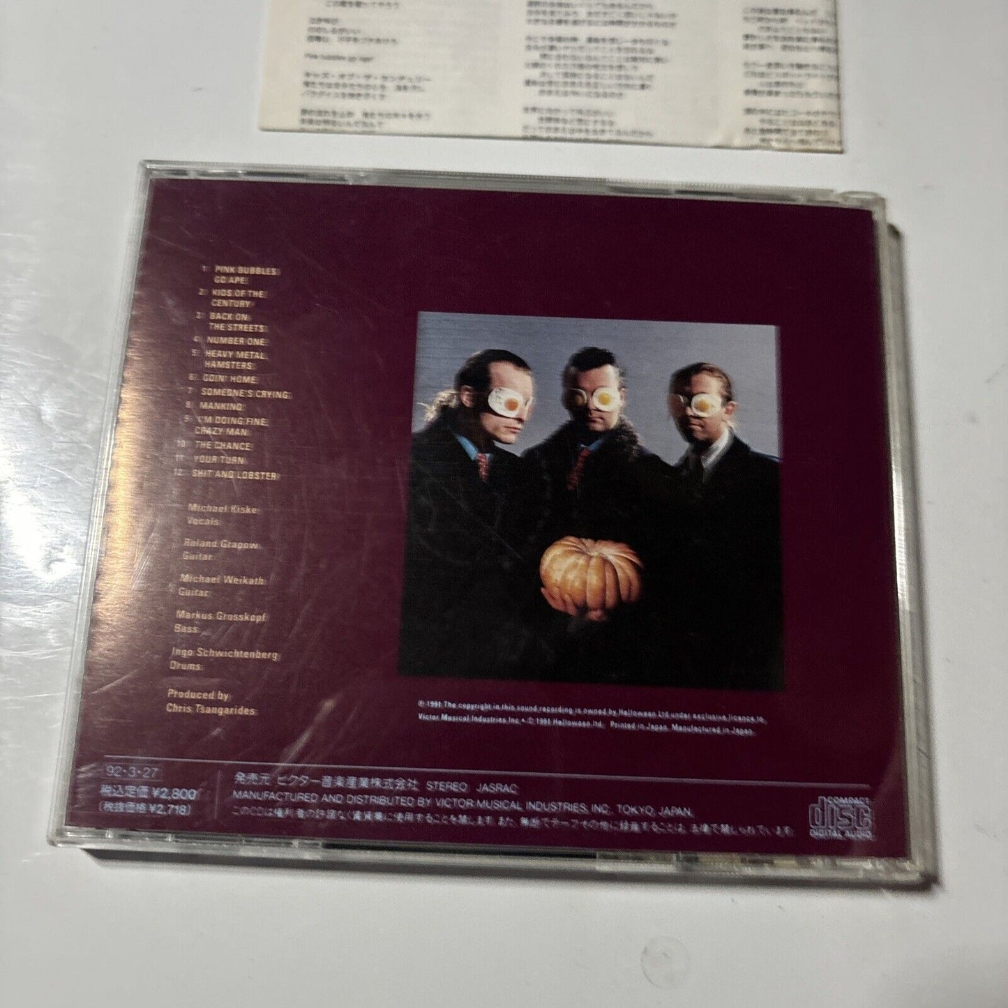 Helloween - Pink Bubbles Go Ape (CD, 1992) Japan vicp-8041