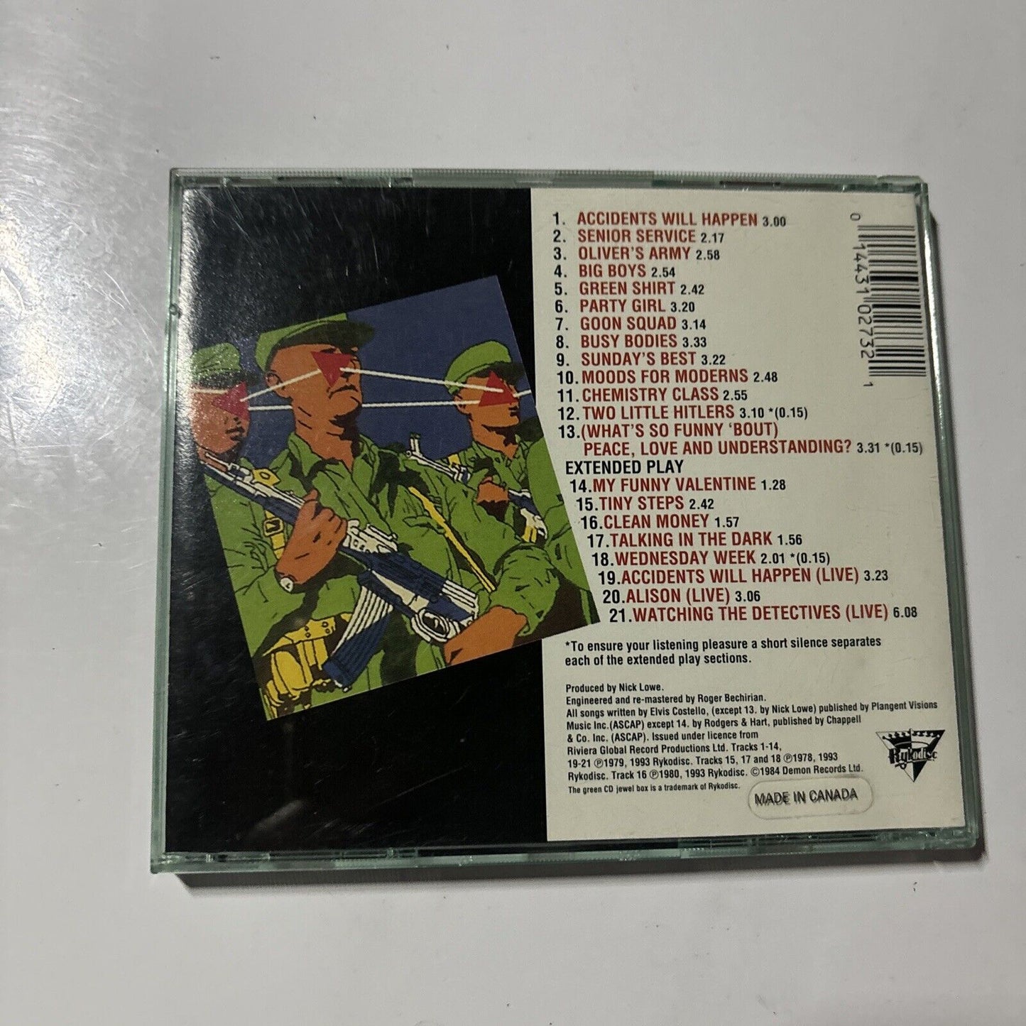 Elvis Costello And The Attractions - Armed Forces (CD, 1993)  RCD 20273