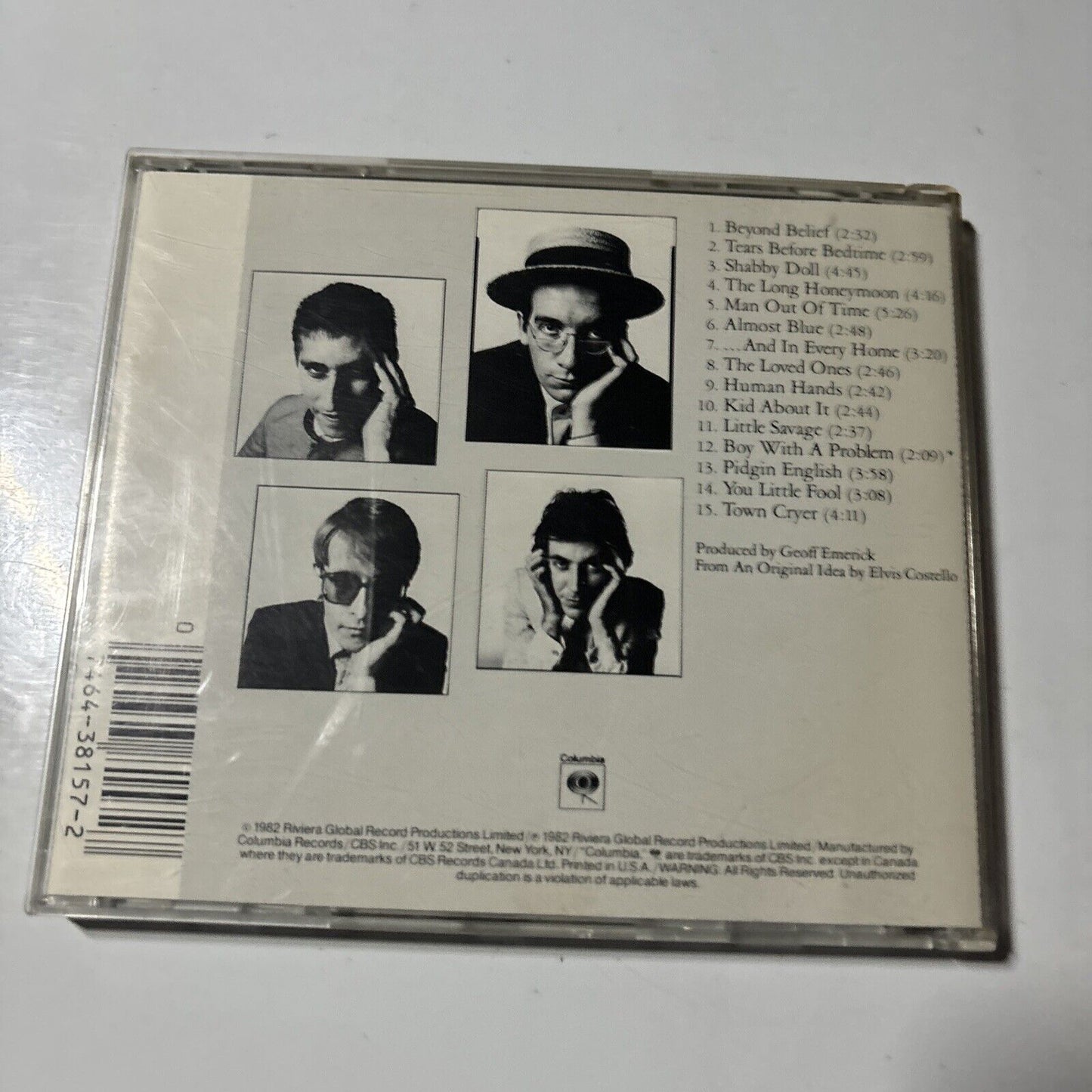 Elvis Costello - Imperial Bedroom (CD, 1986) CK 38157