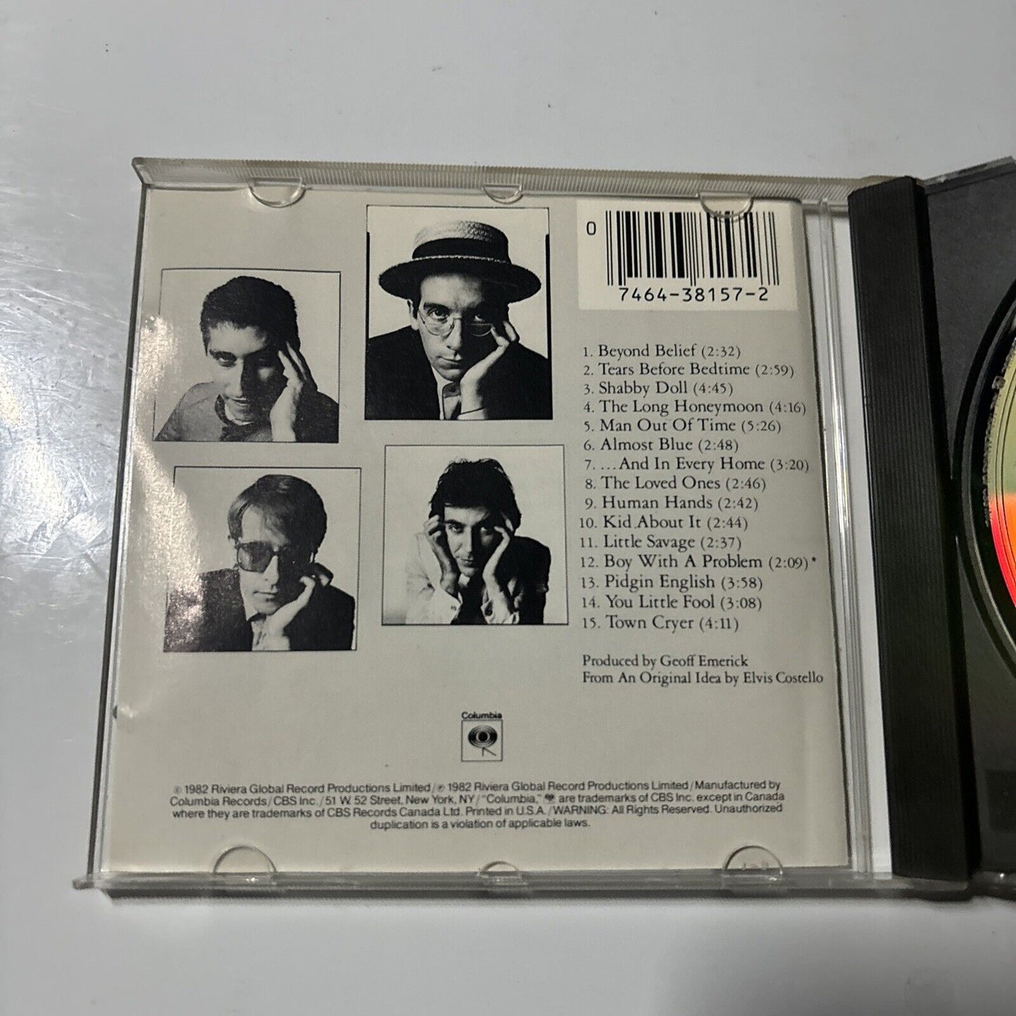 Elvis Costello - Imperial Bedroom (CD, 1986) CK 38157