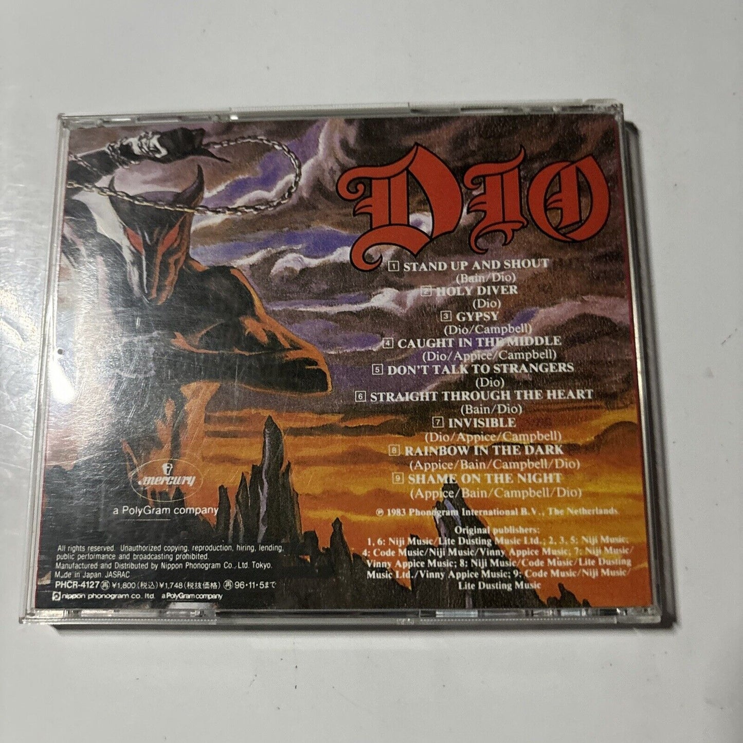 Dio - Holy Diver (CD, 1994) Japan PHCR-4127