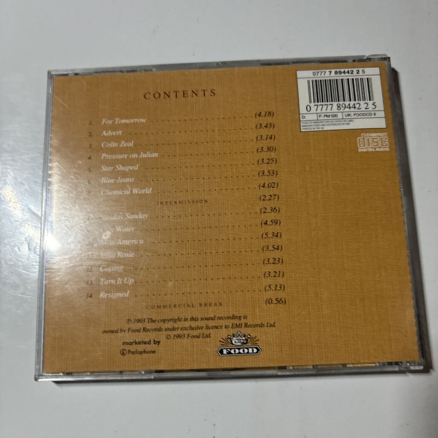 Blur - Modern Life Is Rubbish (CD, 1993)  FOOD CD 9