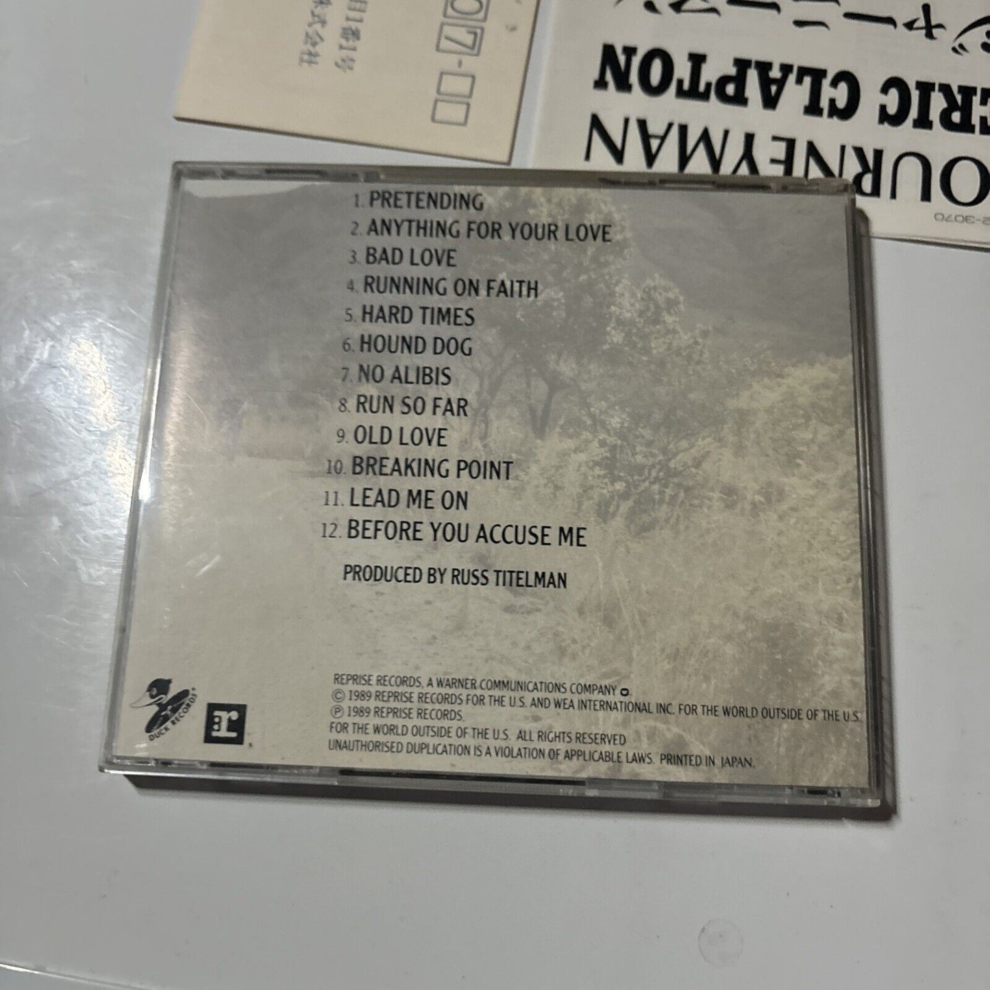 Eric Clapton - Journeyman (CD, 1989)  Japan 22p2-3070 Duck Records