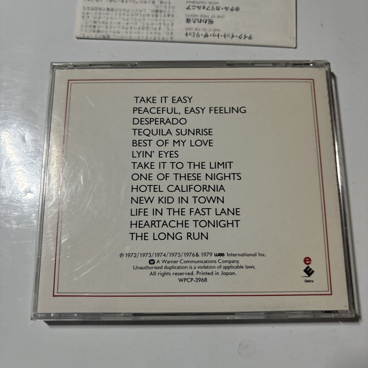 Eagles - The Best Of Eagles (CD, 1985) Japan wpcp-3968