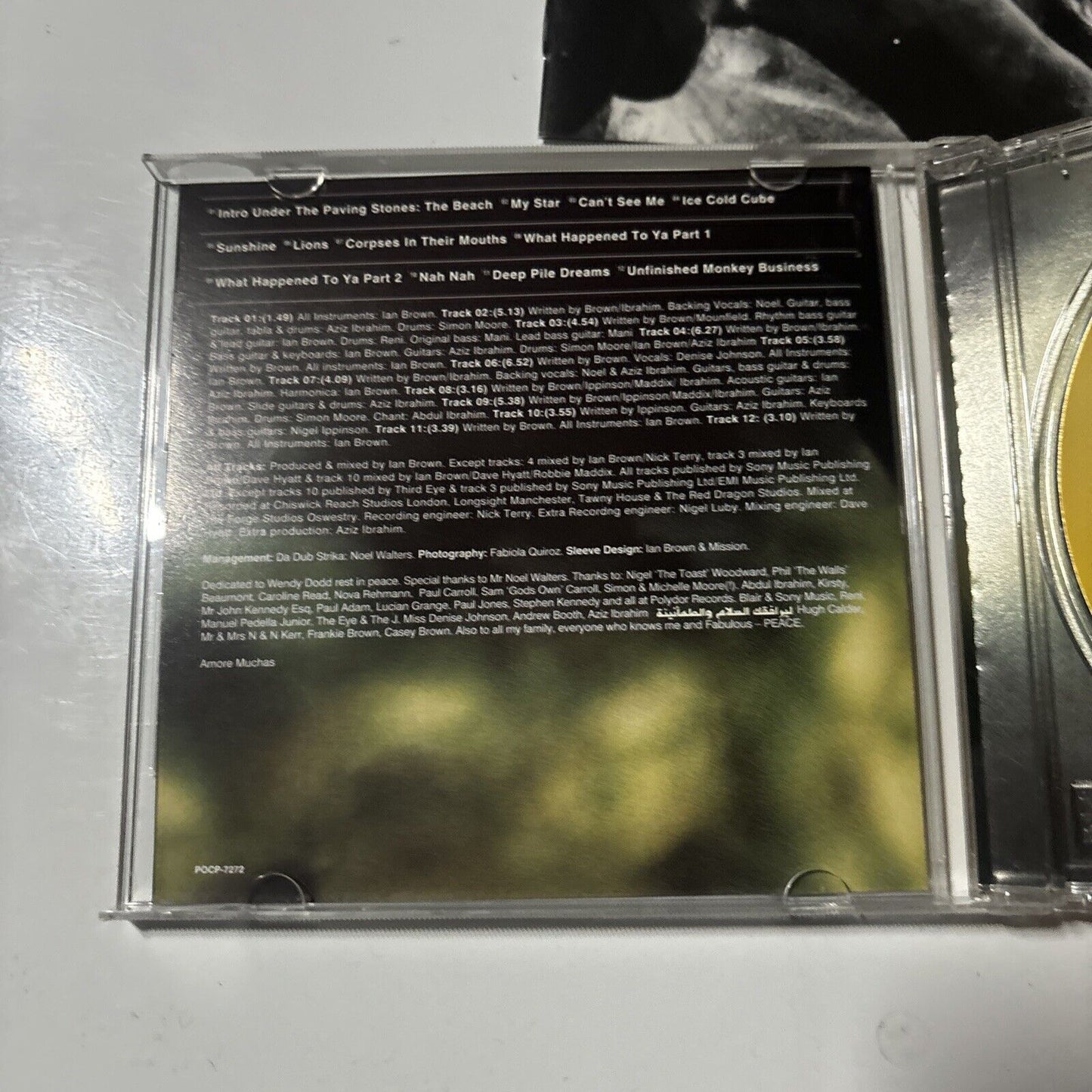 Ian Brown - Unfinished Monkey Business (CD, 1998) Japan Pocp-7272