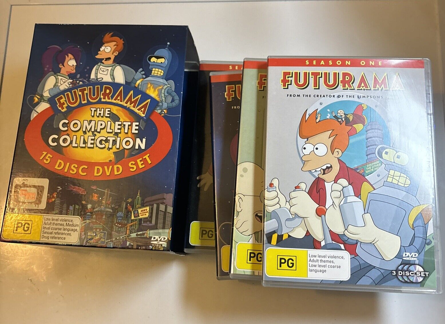 Futurama - The Complete Collection (DVD, 2004, 15-Disc) Region 4