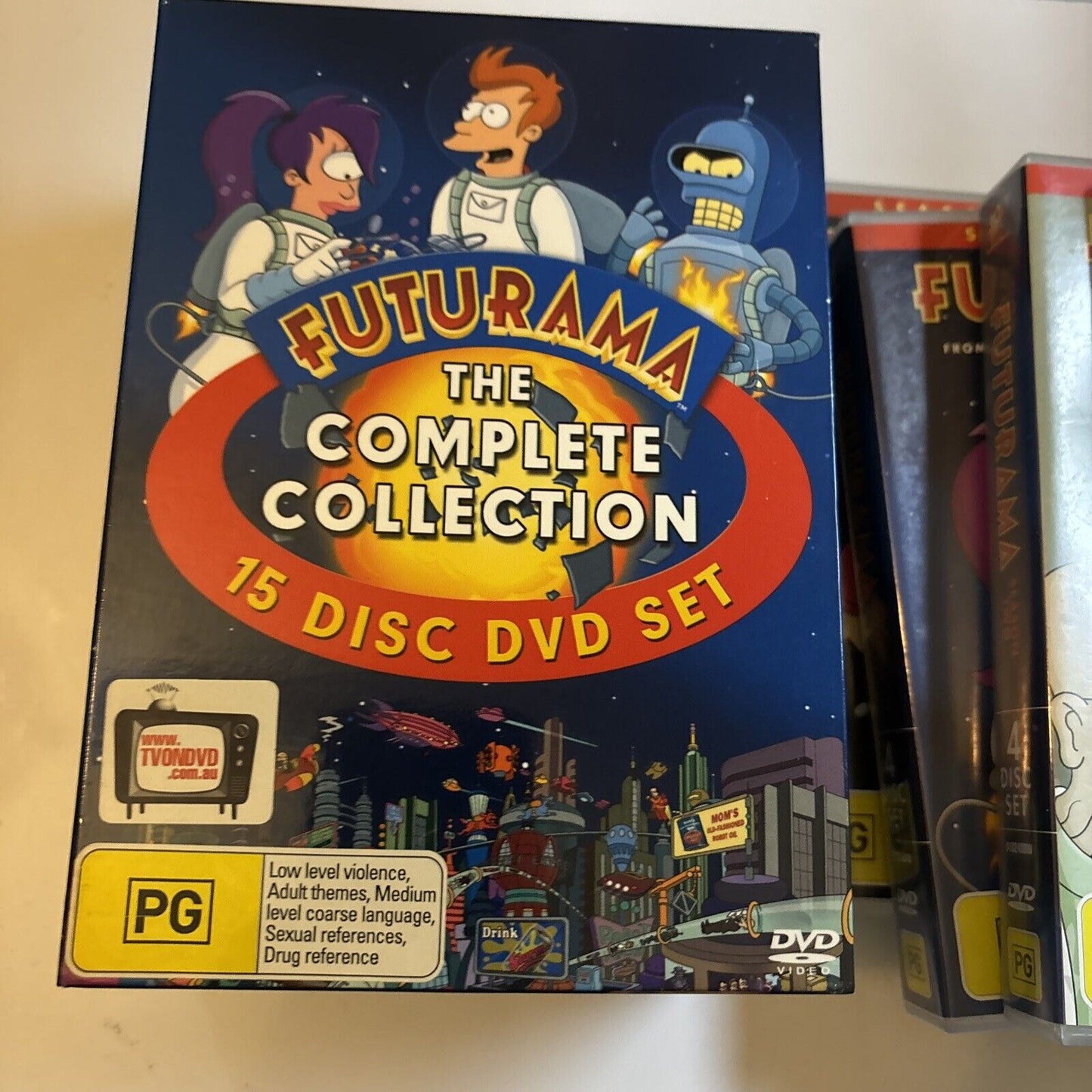 Futurama - The Complete Collection (DVD, 2004, 15-Disc) Region 4