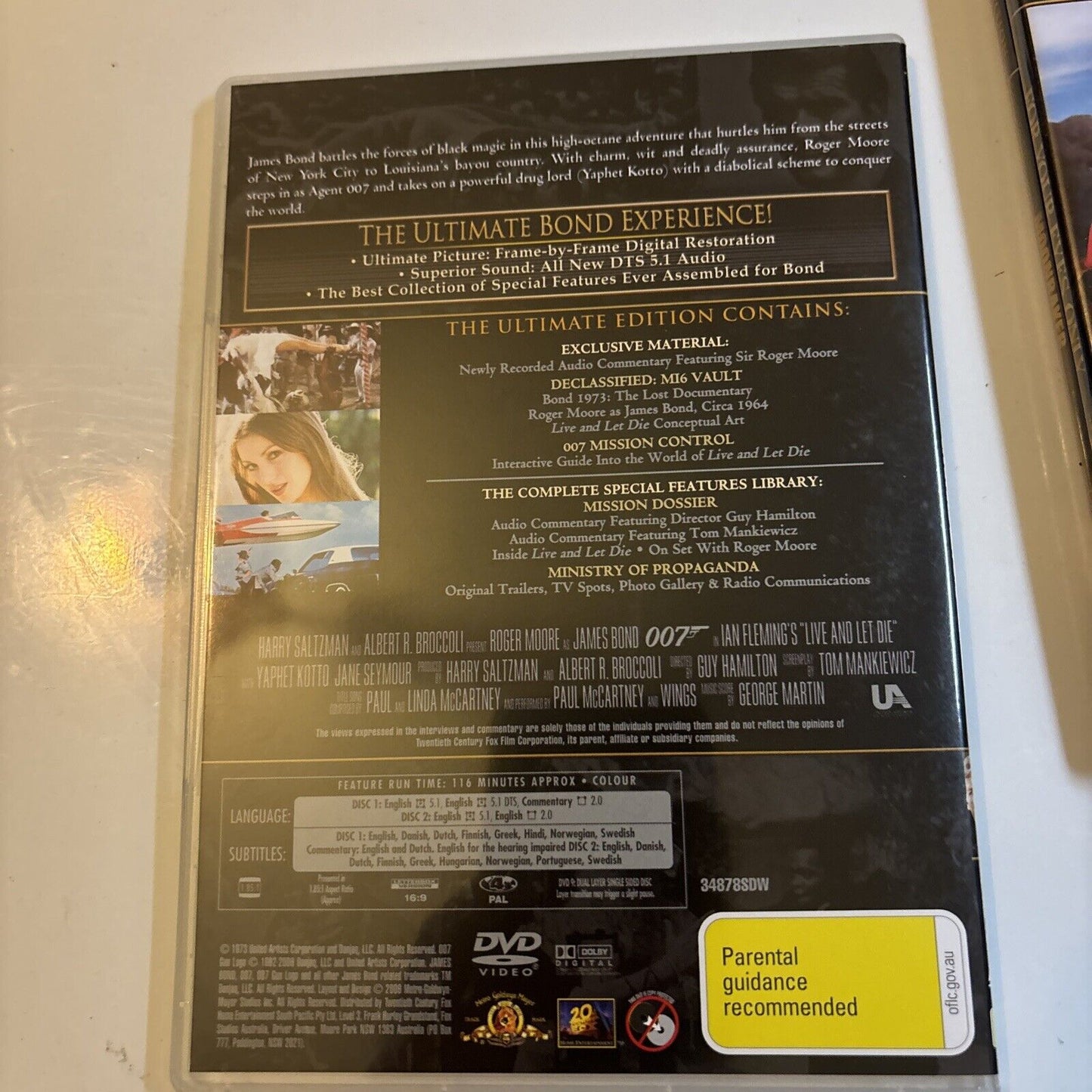 Roger Moore Ultimate 007 Edition - 7 Films (DVD, 1973, 14-Disc) Region 4