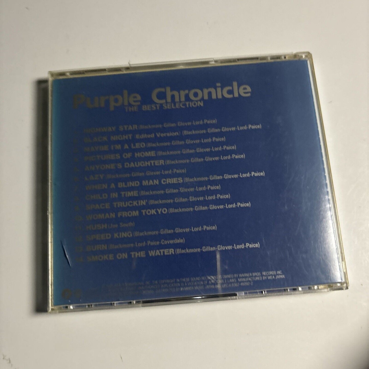 Deep Purple - Purple Chronicle (CD, 1995) Japan wpcr-1355