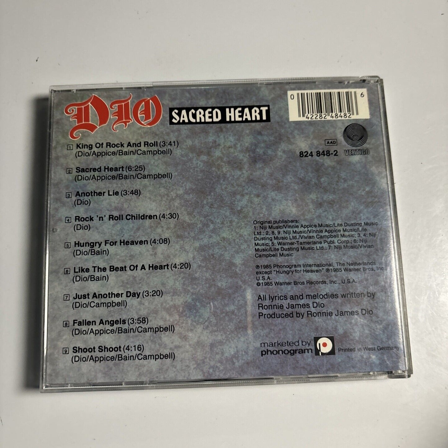 Dio - Sacred Heart (CD, 1985) 824 848-2