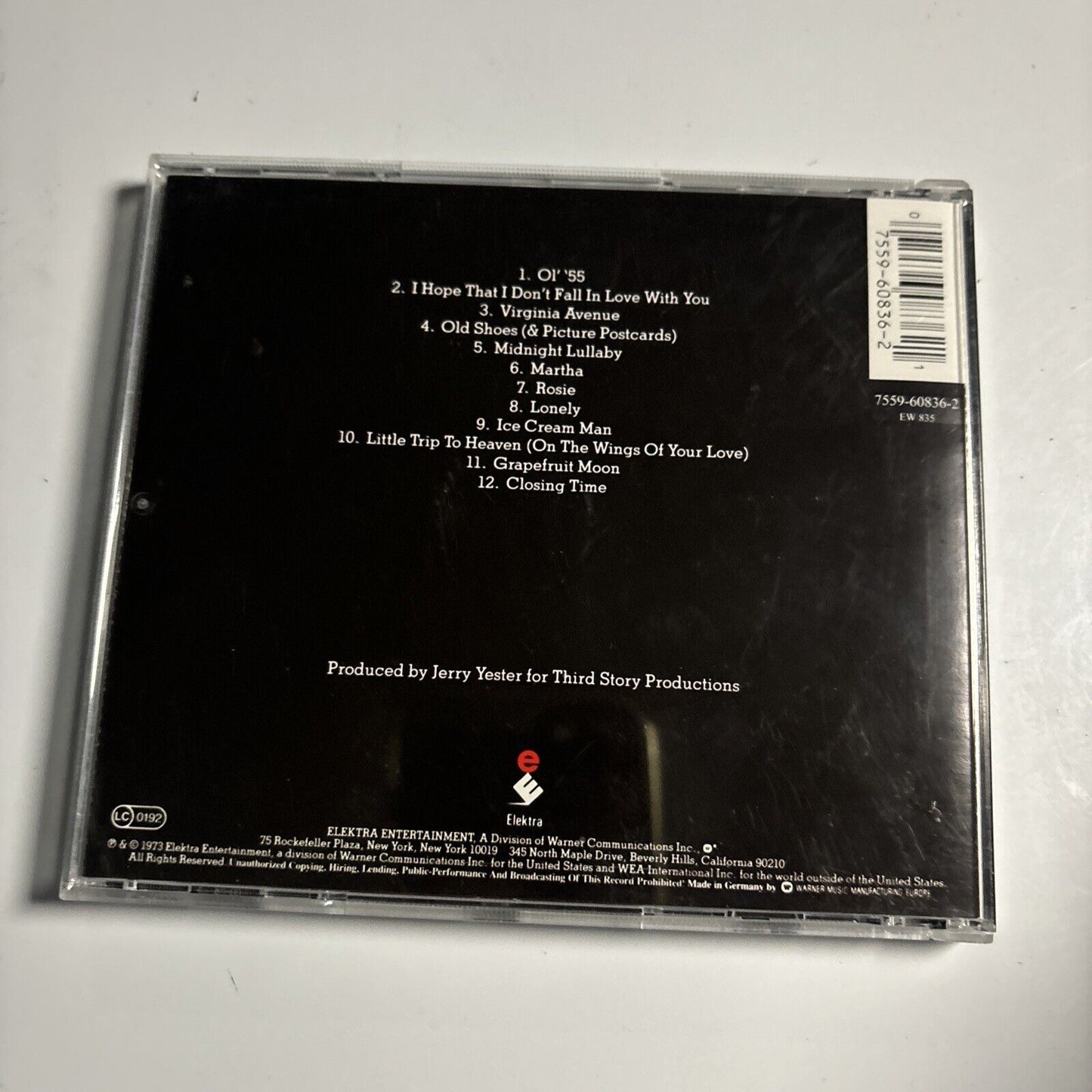 Tom Waits - Closing Time (CD, 1999) Elektra 480722