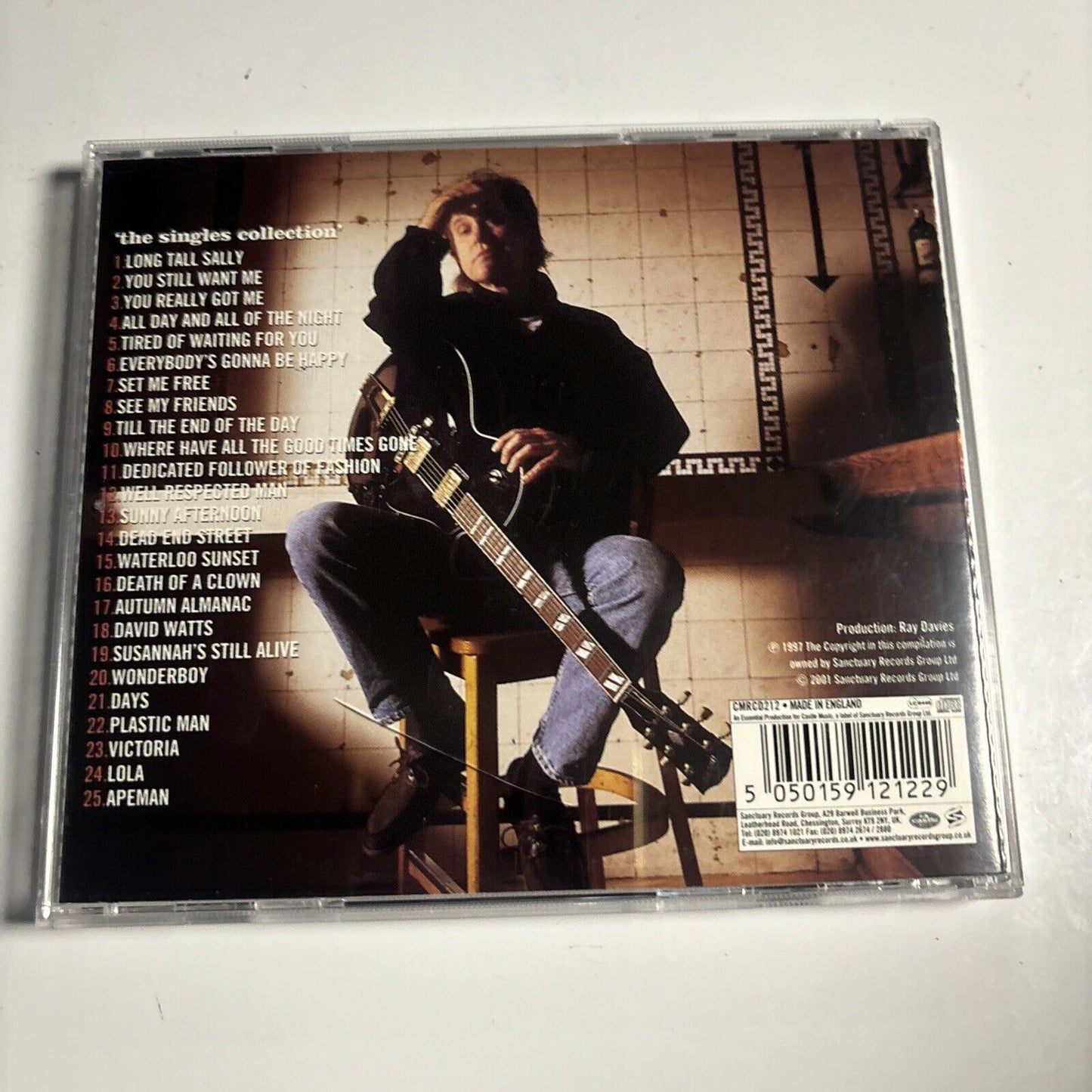 The Kinks - The Singles Collection (CD, 2001) Castle Music CMRCD 212