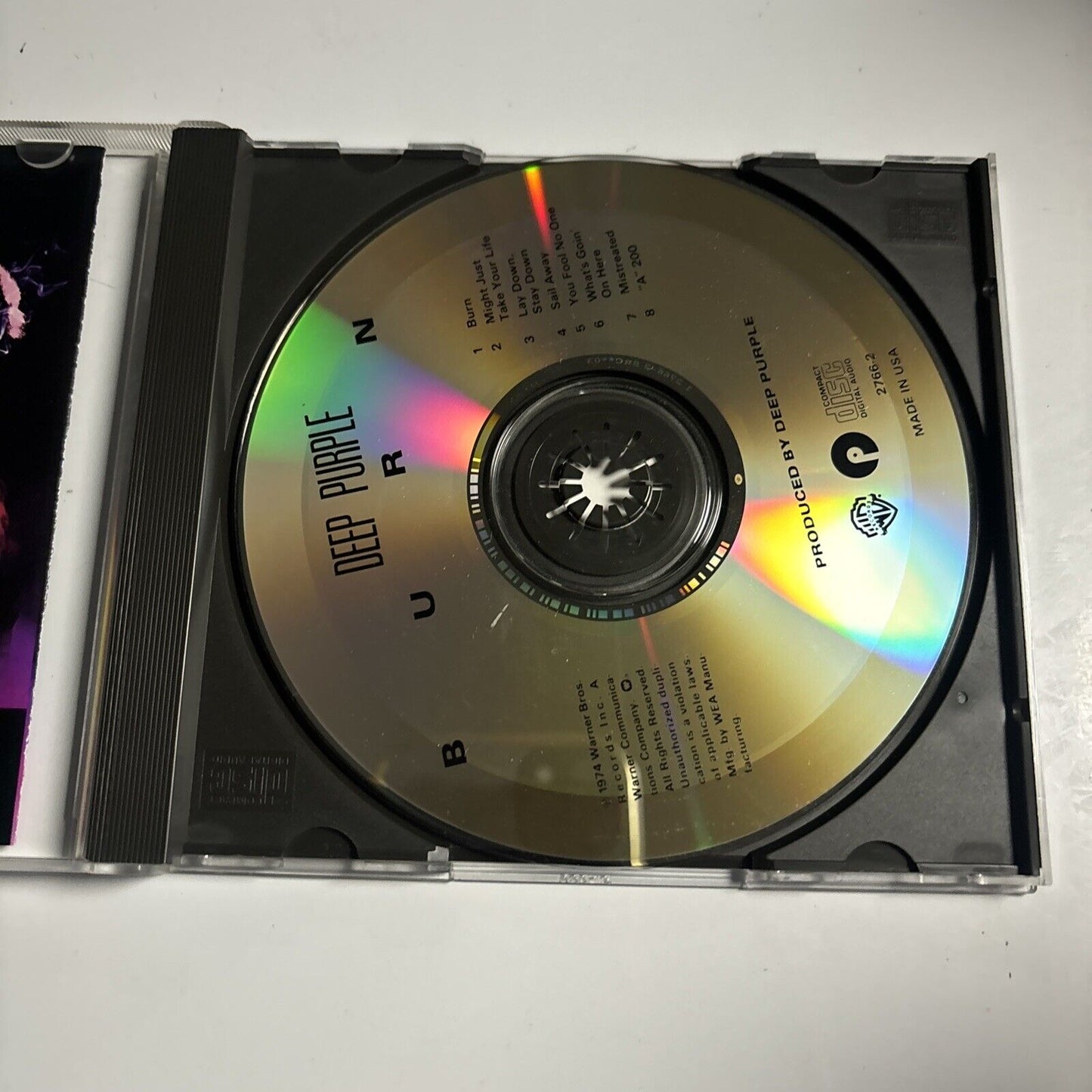 Deep Purple - Burn (CD, 1989) Warner Bros. Records 2766-2