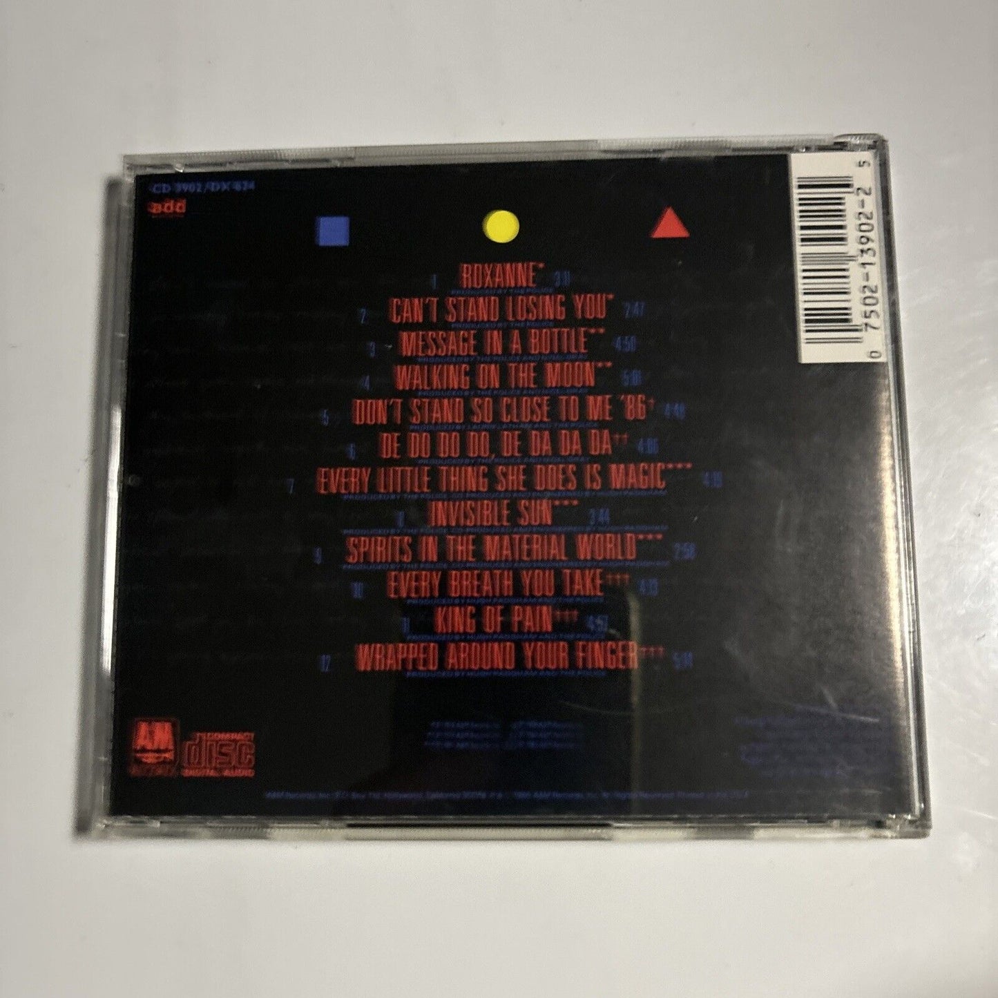 The Police - Every Breath You Take: the Singles (CD, 1986) A&M Records 3902