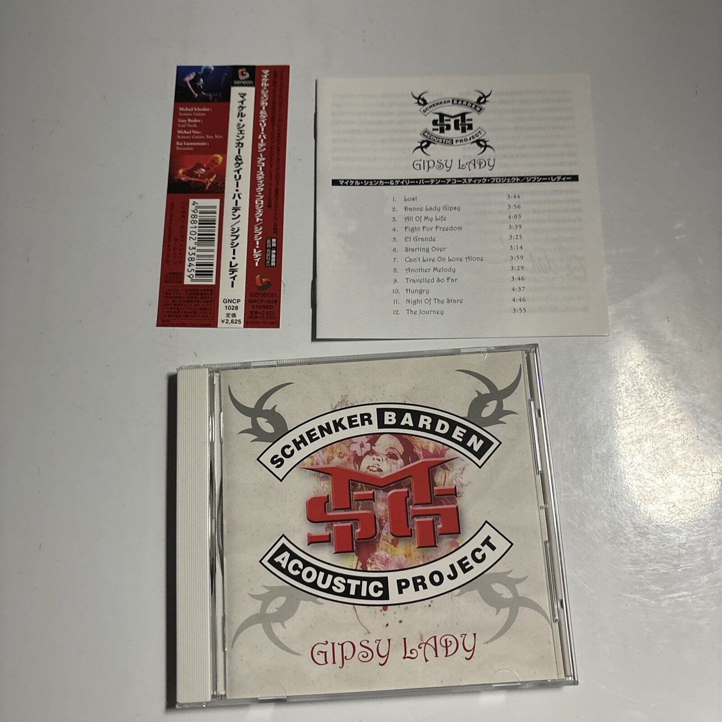 Schenker Barden Acoustic Project, MSG - Gipsy Lady (CD 2009) Japan Obi gncp-1028