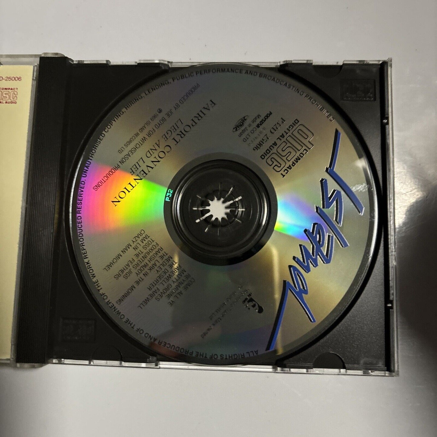 Fairport Convention - Liege & Lief (CD, 1987) Japan p32d-25006