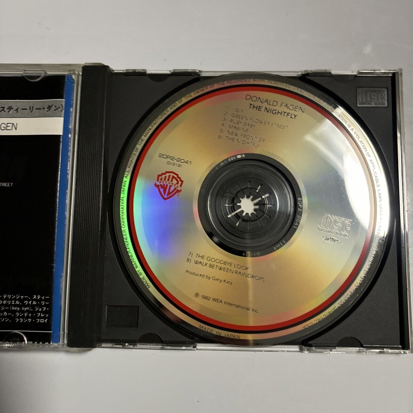 Donald Fagen - The Nightfly (CD, 1982) Japan 20p2-2041 Warner Bros. Records