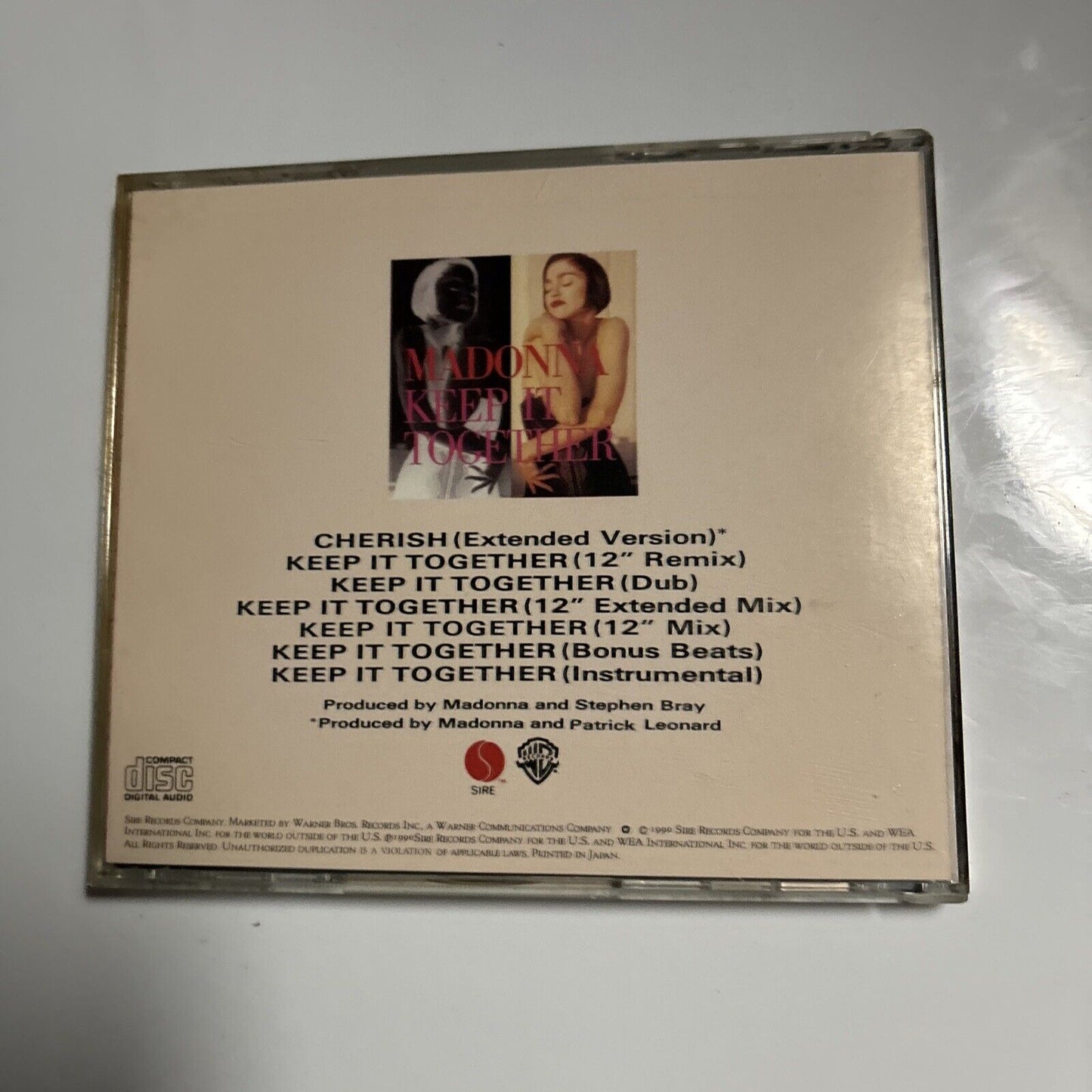 Madonna - Keep It Together (CD, 1990) Japan wpcp-3200