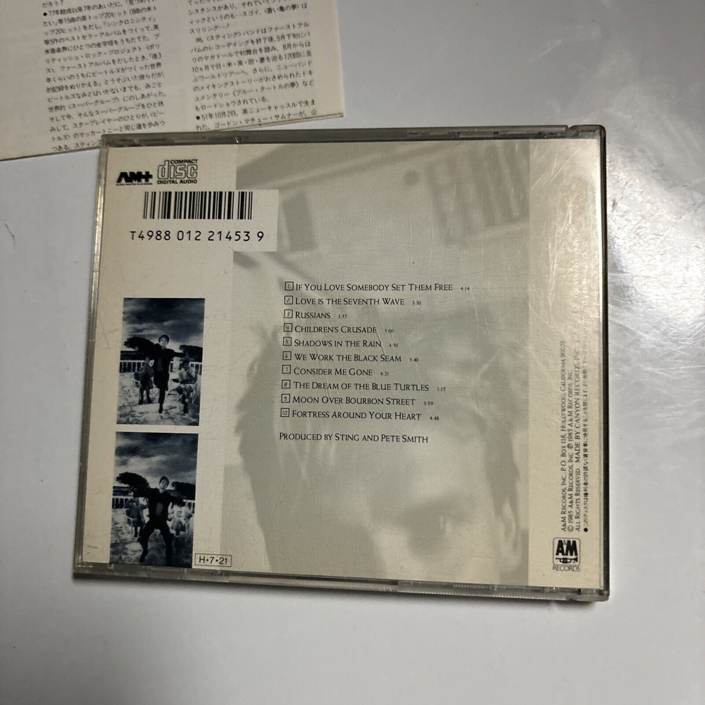 Sting - The Dream Of The Blue Turtles (CD, 1986) Japan D32Y3004