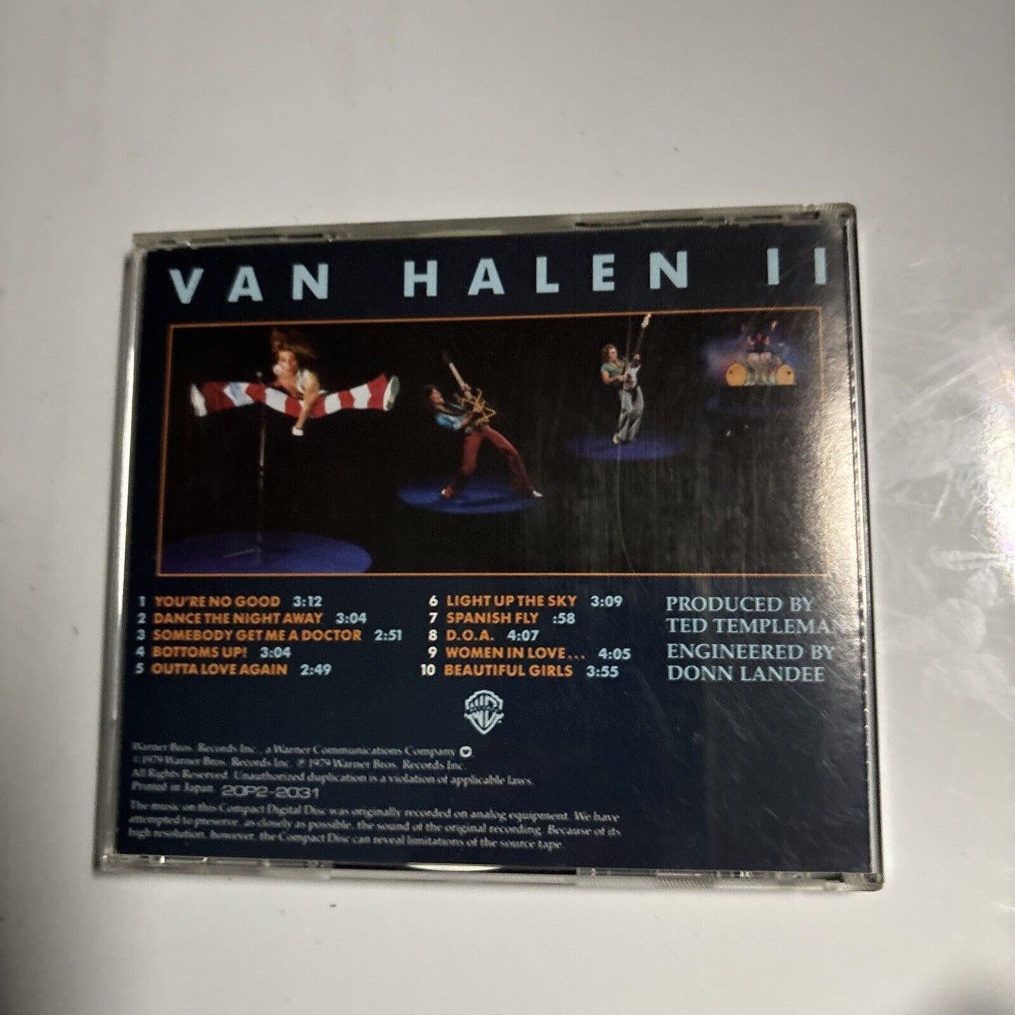 Van Halen - Van Halen II (CD, 1979) Japan 20p2-2031 Warner Bros. Records